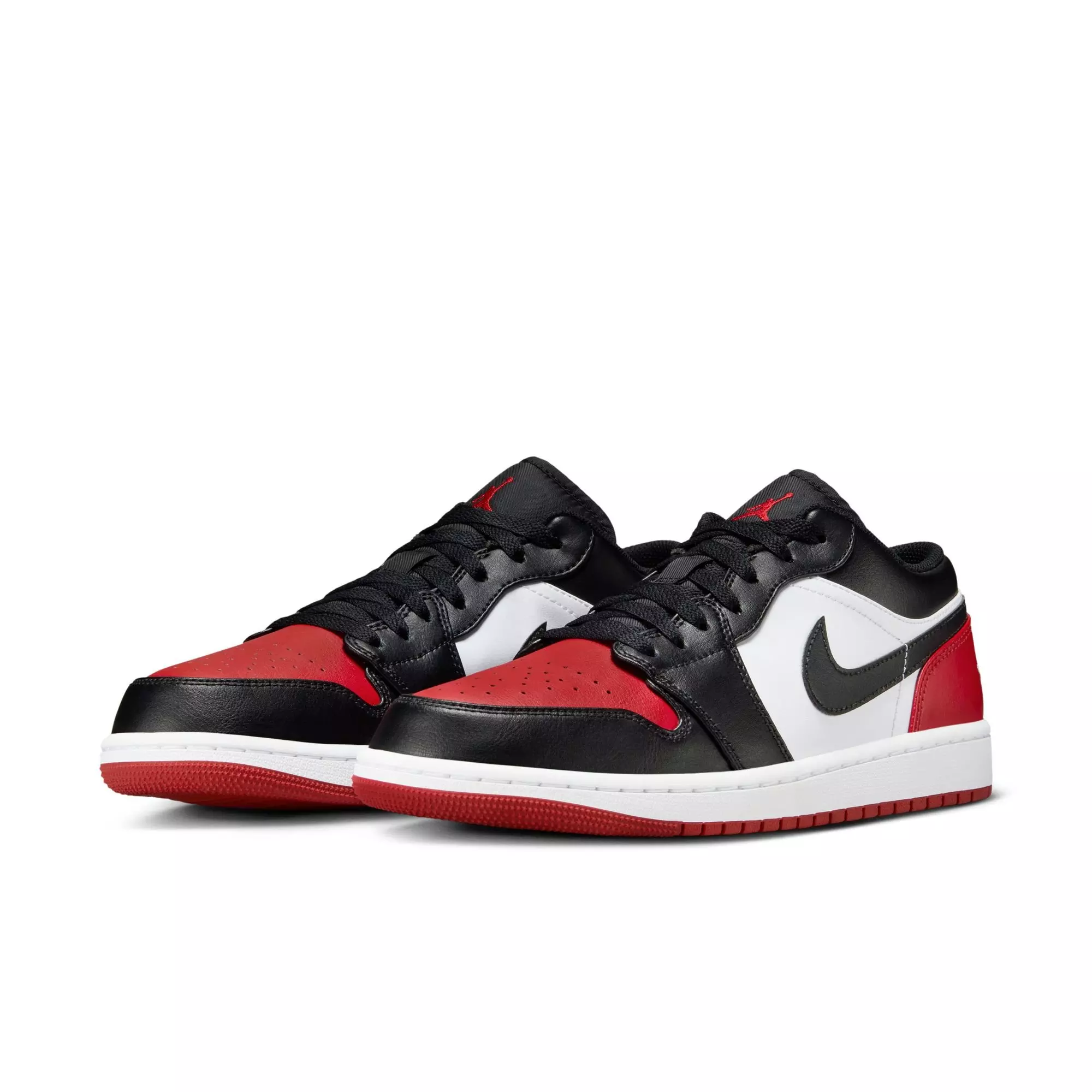 Jordan 1 Low "White/Black/Varsity Red" Men's Shoe - WHITE/RED