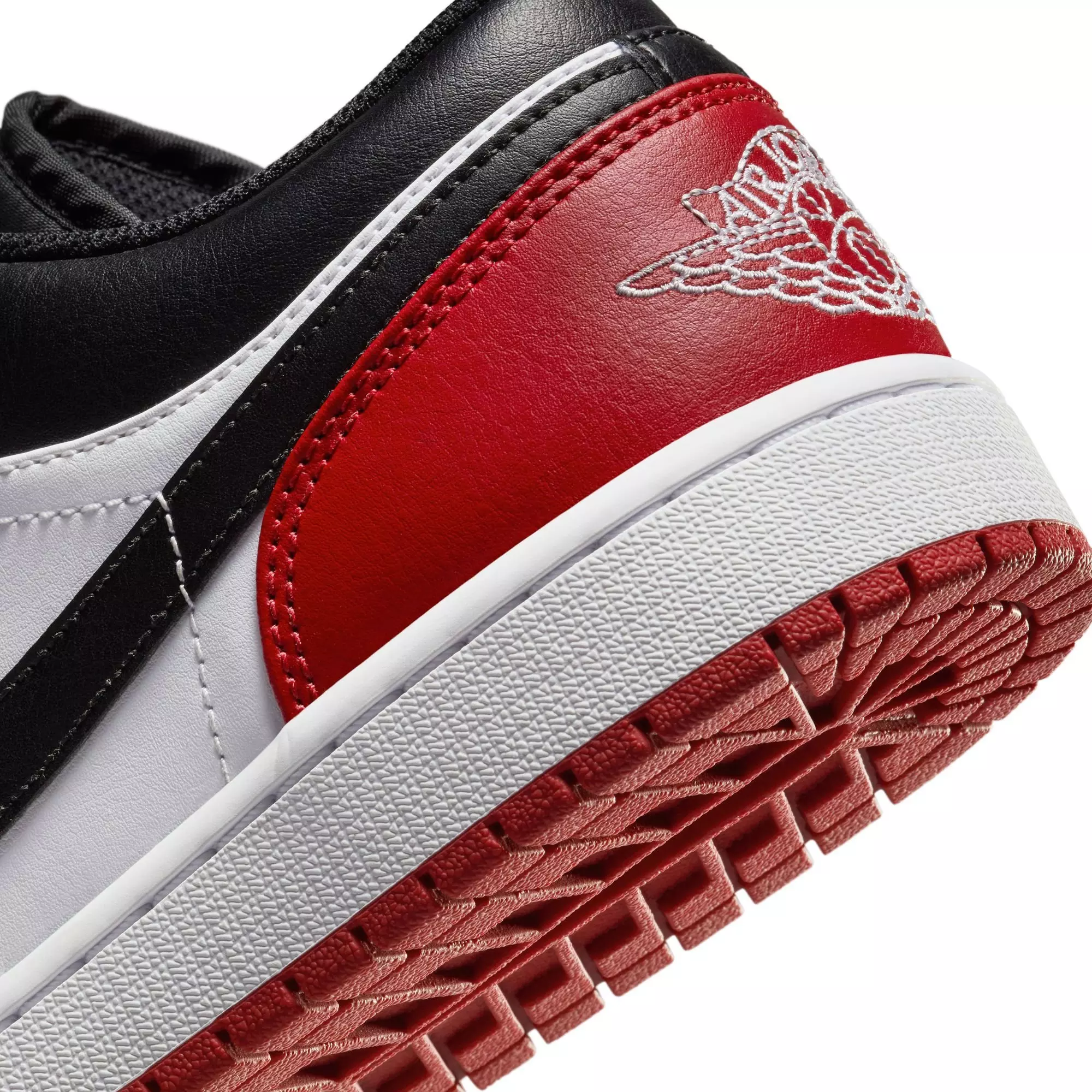 Jordan 1 Low "White/Black/Varsity Red" Men's Shoe - WHITE/RED