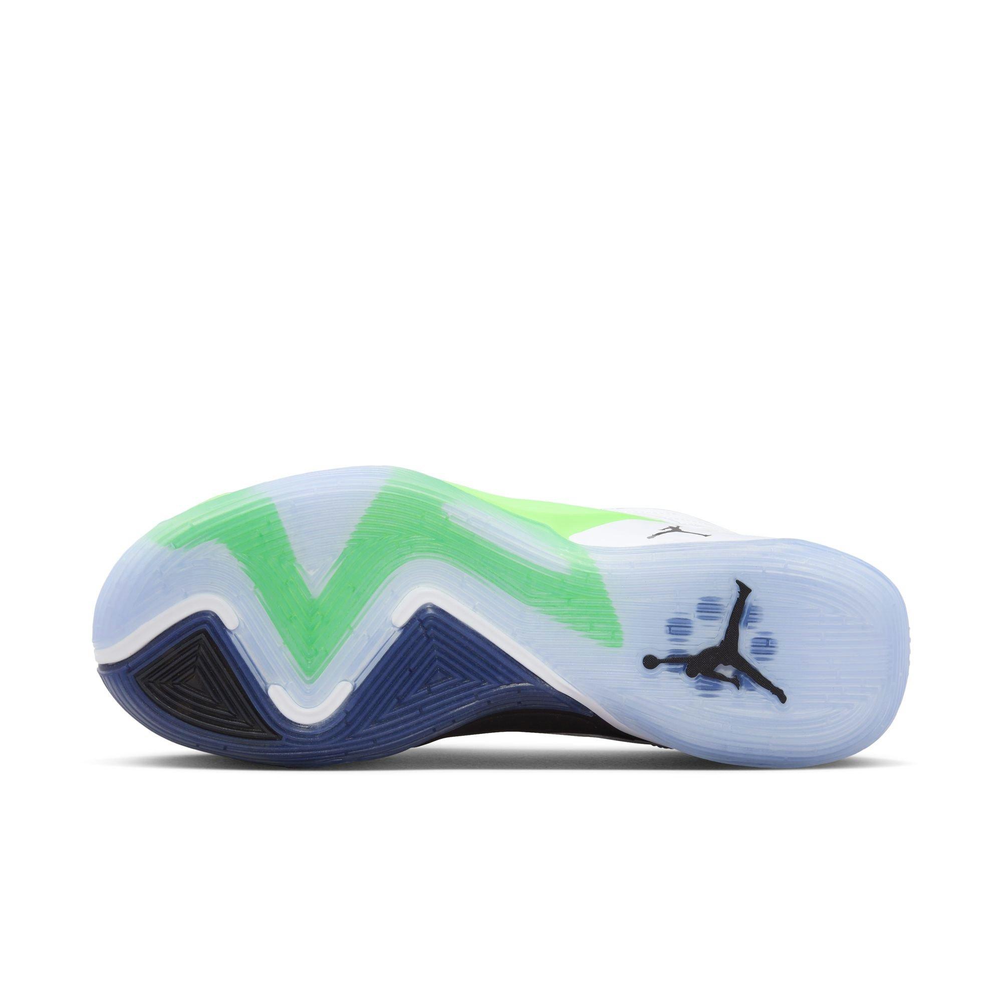 Jordan Luka 2 "Trick Shot" Men's Basketball Shoe - WHITE/BLACK/GREEN STRIKE Thumbnail View 10
