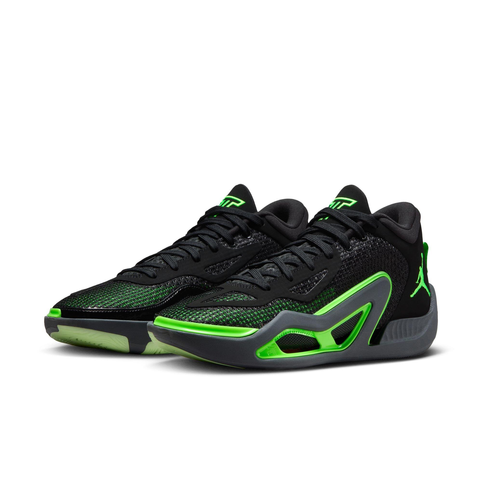 Jordan Tatum 1 "Black/Green Strike/Anthracite" Men's Basketball Shoe - BLACK/GREEN STRIKE/ANTHRACITE Thumbnail View 3