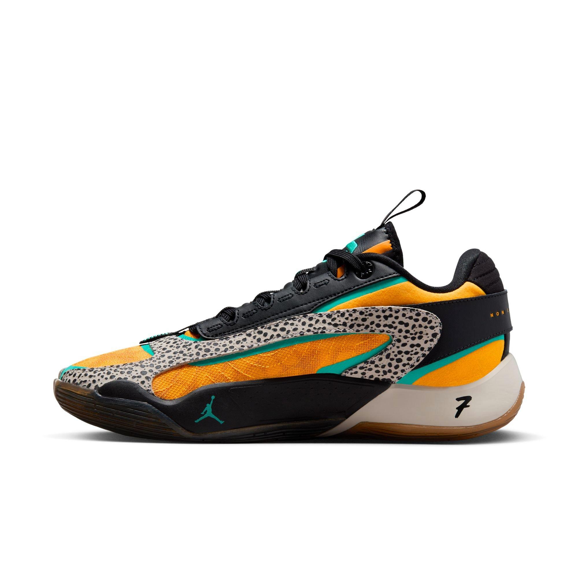 Jordan Luka 2 "Safari" Men's Basketball Shoe - LASER ORANGE/HYPER JADE/BLACK Thumbnail View 7
