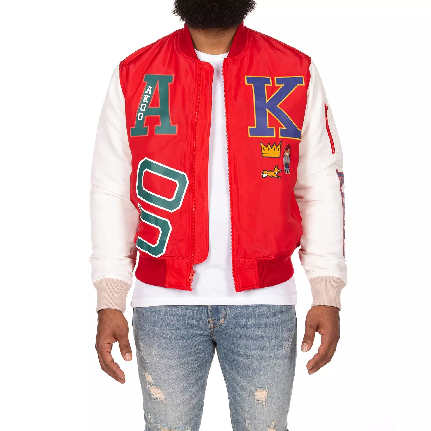 AKOO Men's Levels Varsity Jacket - RED