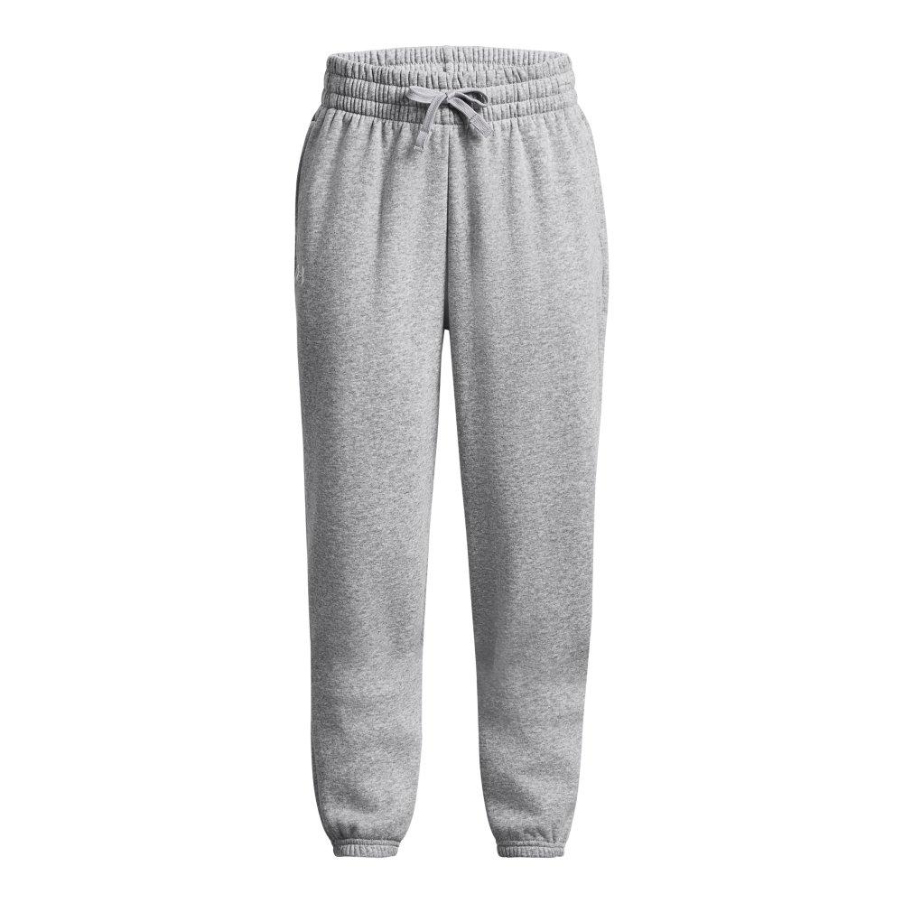 Under Armour Big Girls' Rival Fleece Pants-Grey - GREY Thumbnail View 1