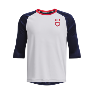 Under Armour Big Boys' Classic Baseball 3/4-Sleeve Tee