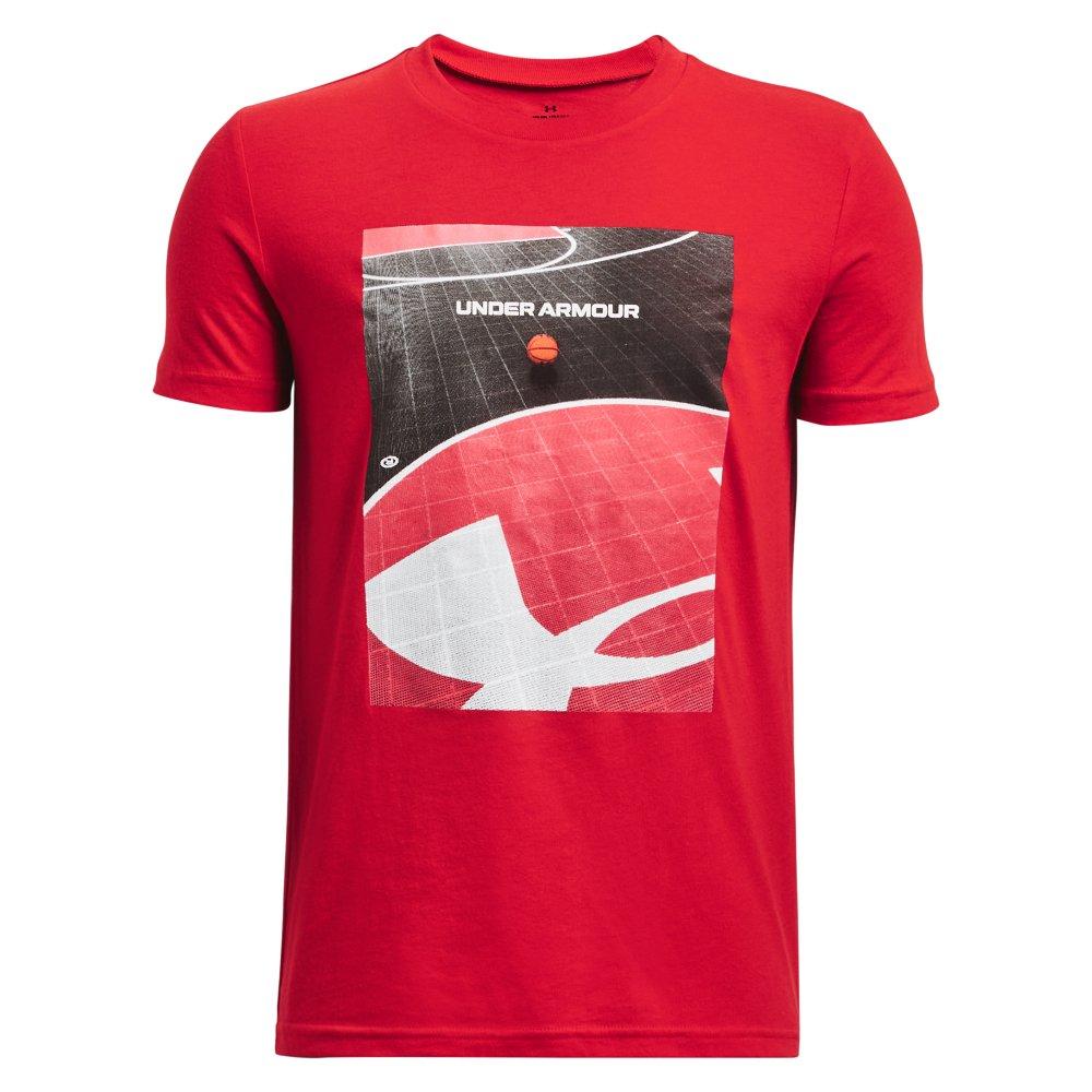 Under Armour Big Boys' Basketball Outside Big Boys' Red Tee