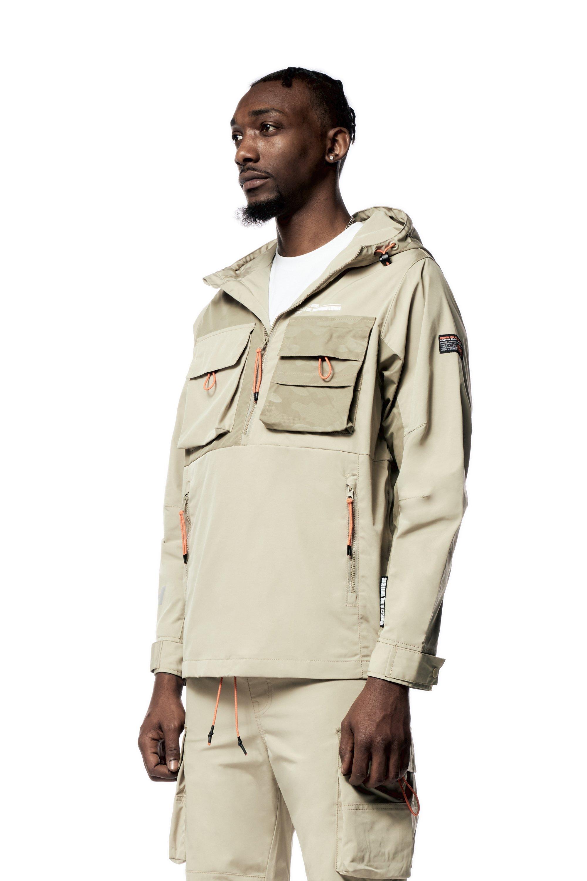 Grindhouse Two Toned Utility Nylon Anorac Men's Jacket