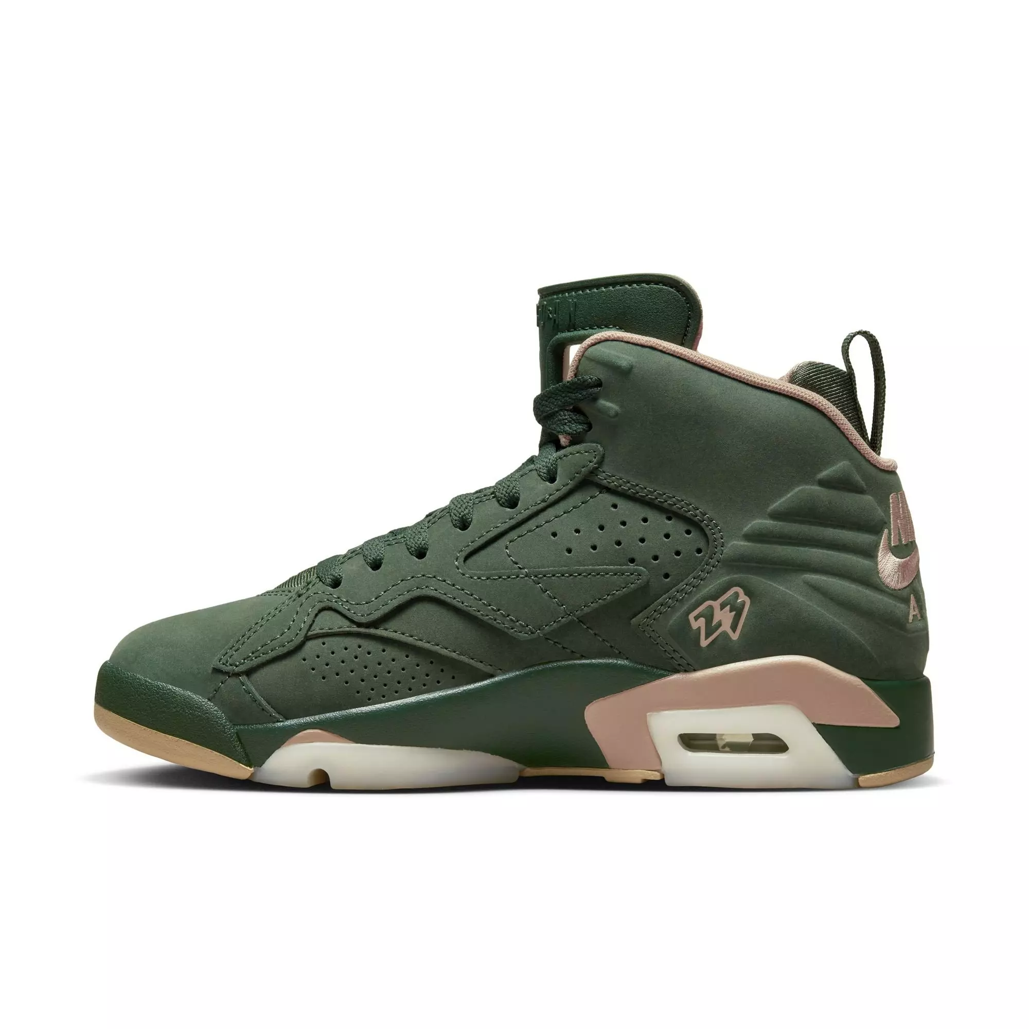 Jordan Jumpman MVP "Galatic Jade/Brown" Women's Shoe - DARK GREEN/BROWN