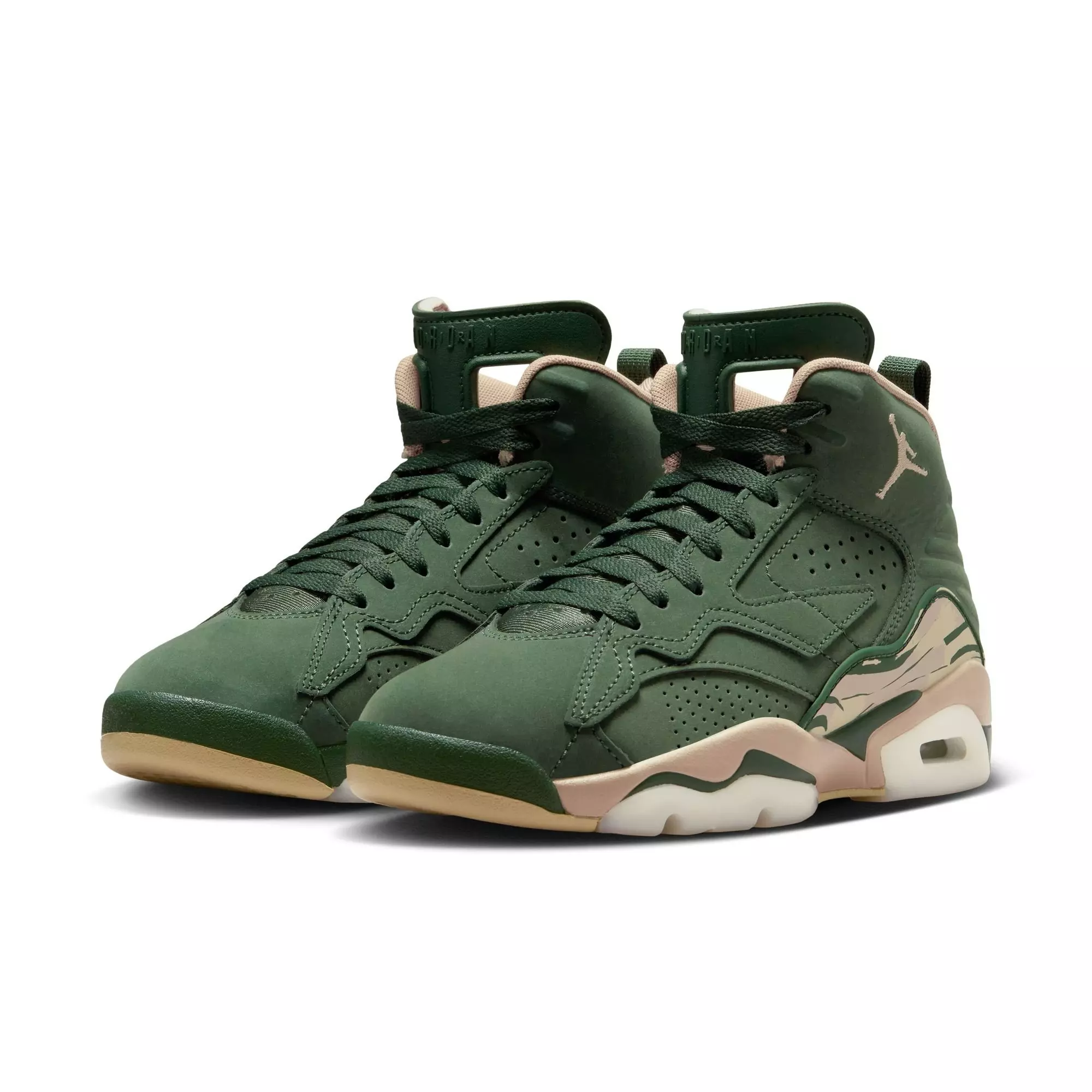 Jordan Jumpman MVP "Galatic Jade/Brown" Women's Shoe - DARK GREEN/BROWN