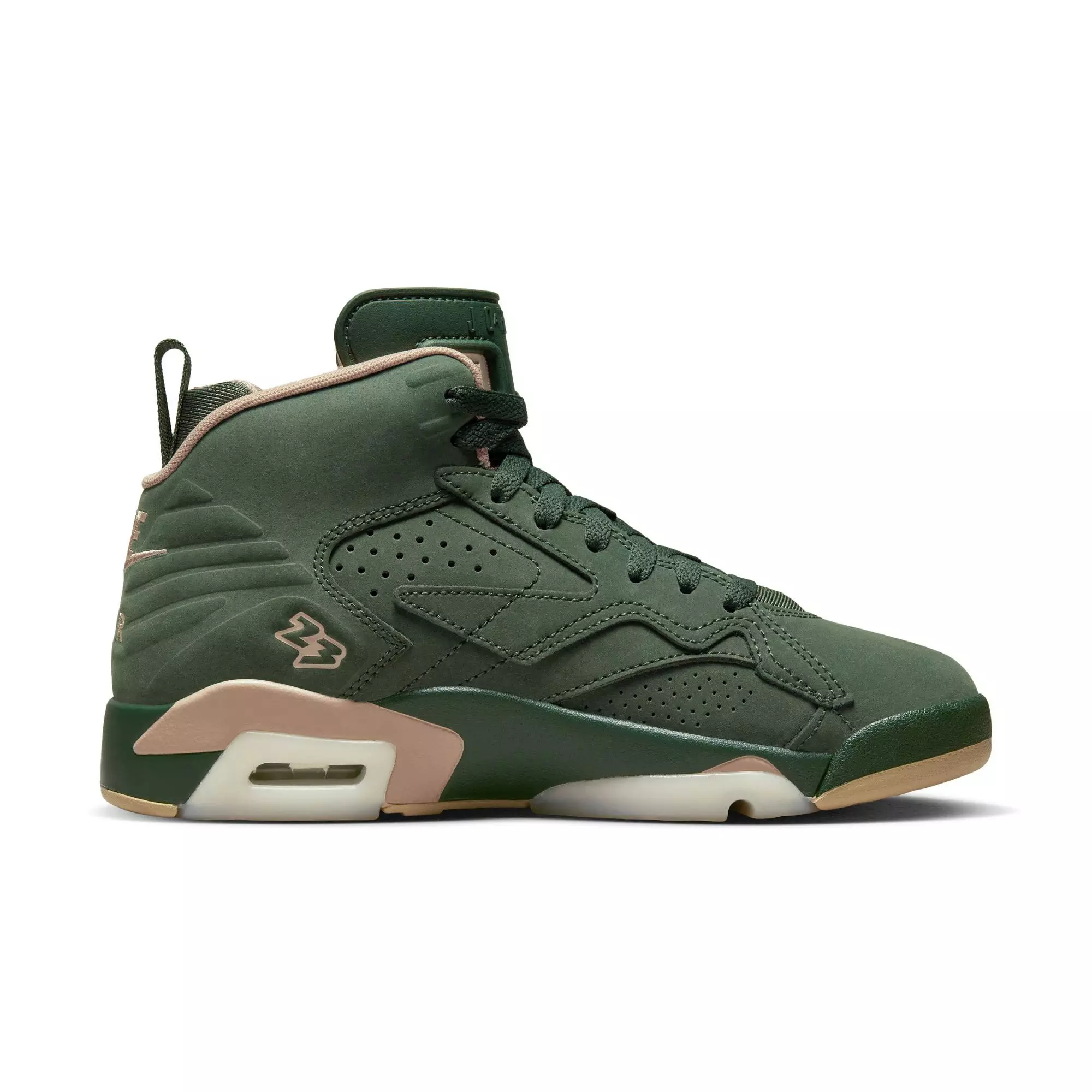 Jordan Jumpman MVP "Galatic Jade/Brown" Women's Shoe - DARK GREEN/BROWN