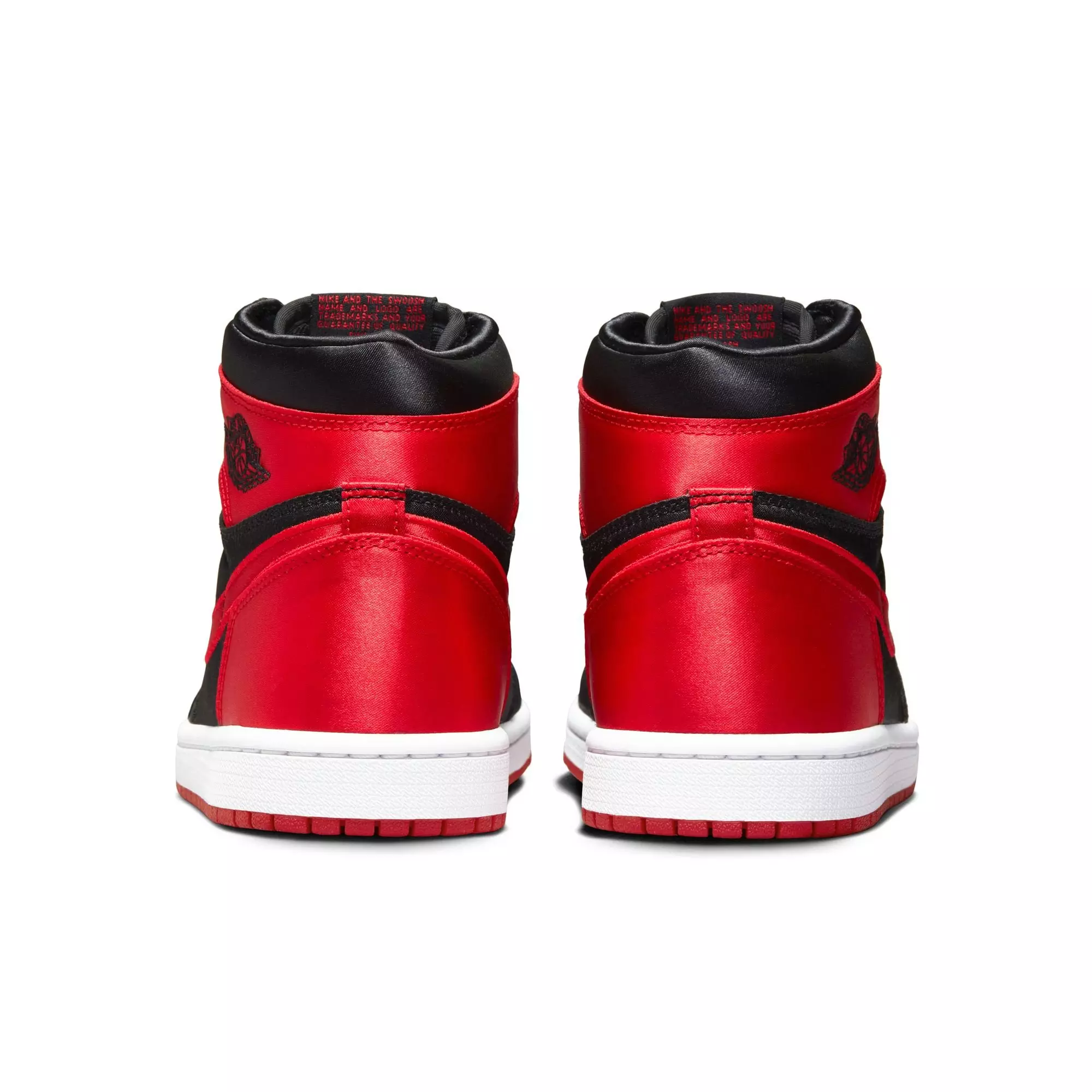 Jordan 1 Retro High OG "Satin Bred" Women's Shoe - BLACK/UNIVERSITY RED/WHITE