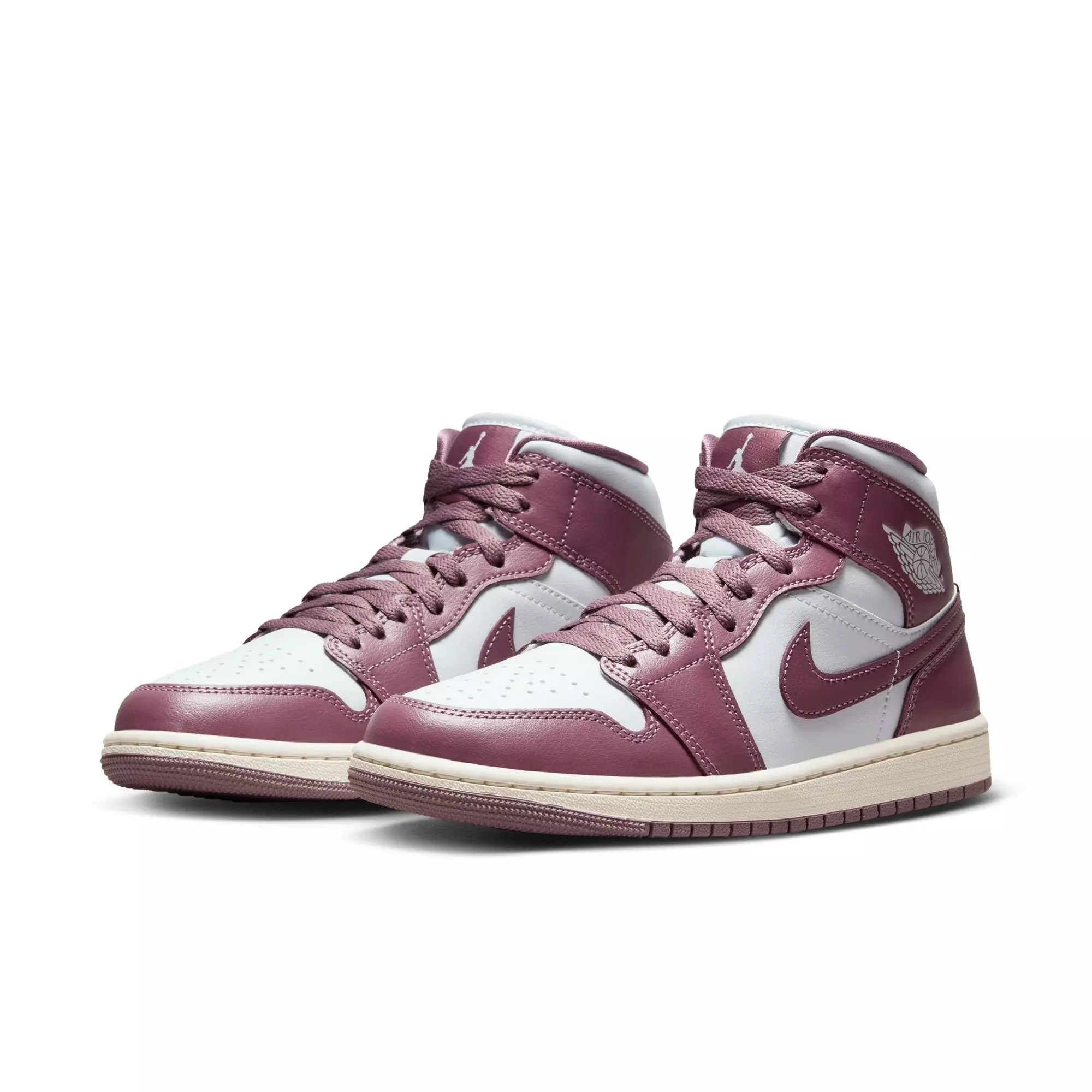 Jordan 1 Mid "Pure Platinum/Mauve" Women's Shoe - PLATINUM