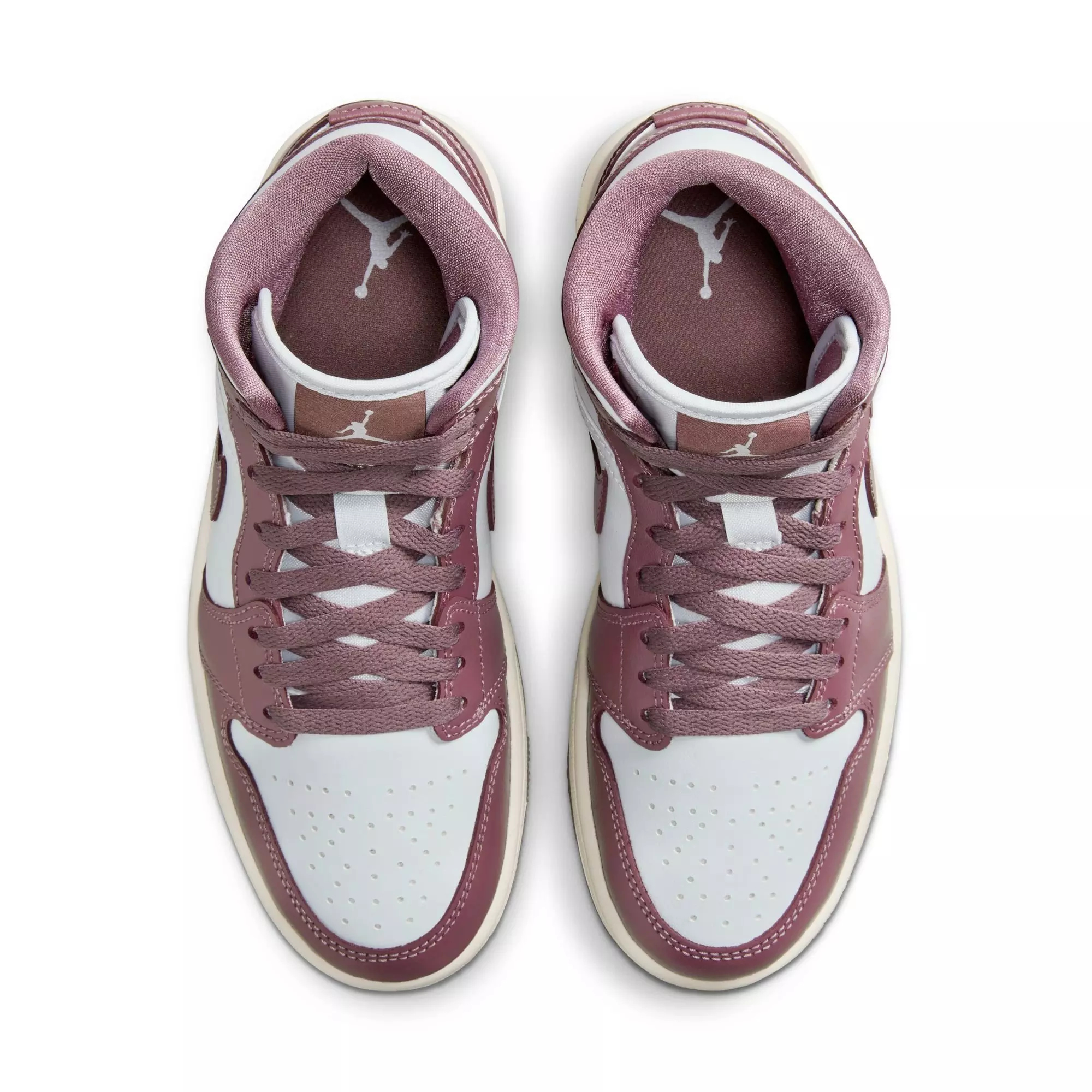 Jordan 1 Mid "Pure Platinum/Mauve" Women's Shoe - PLATINUM