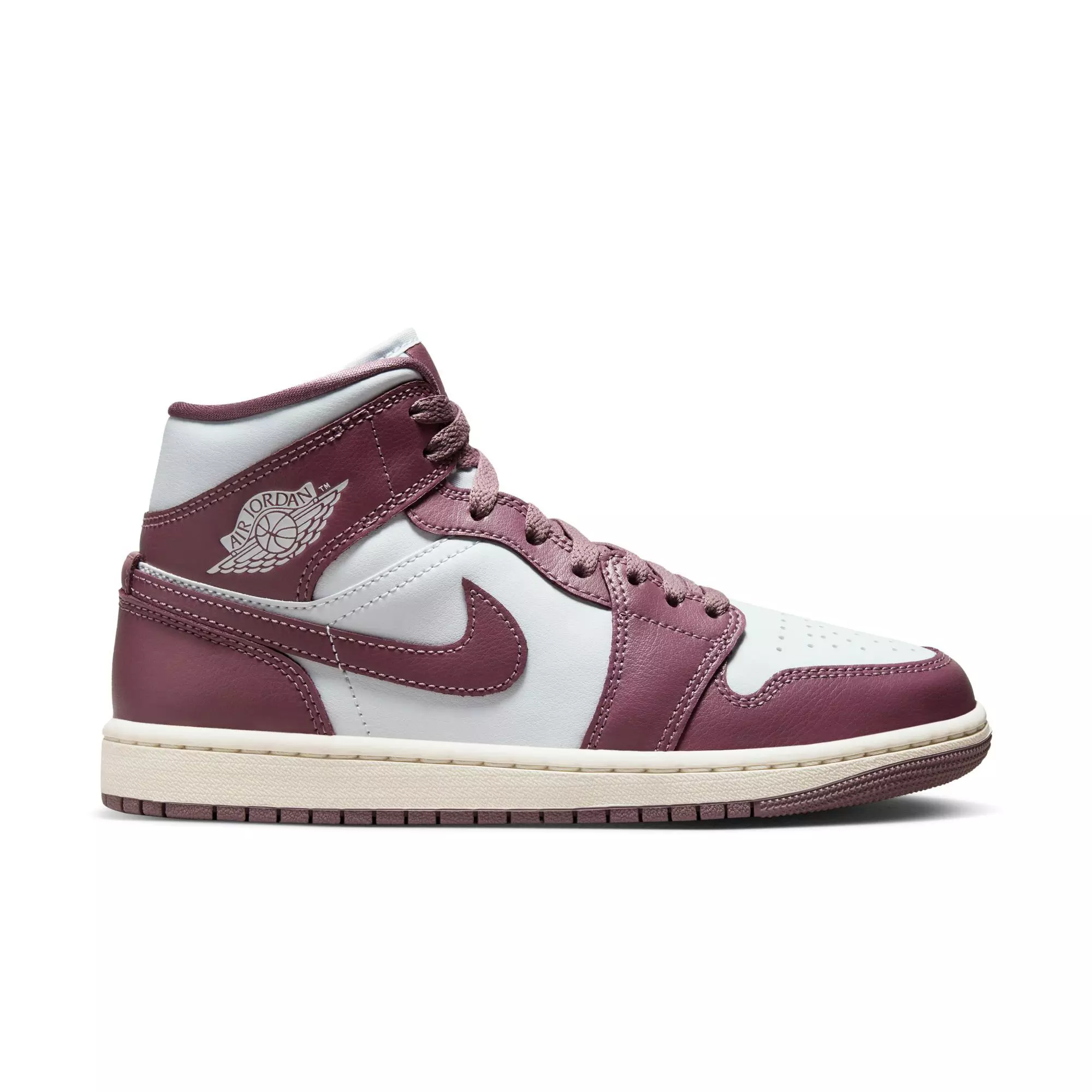 Jordan 1 Mid "Pure Platinum/Mauve" Women's Shoe - PLATINUM