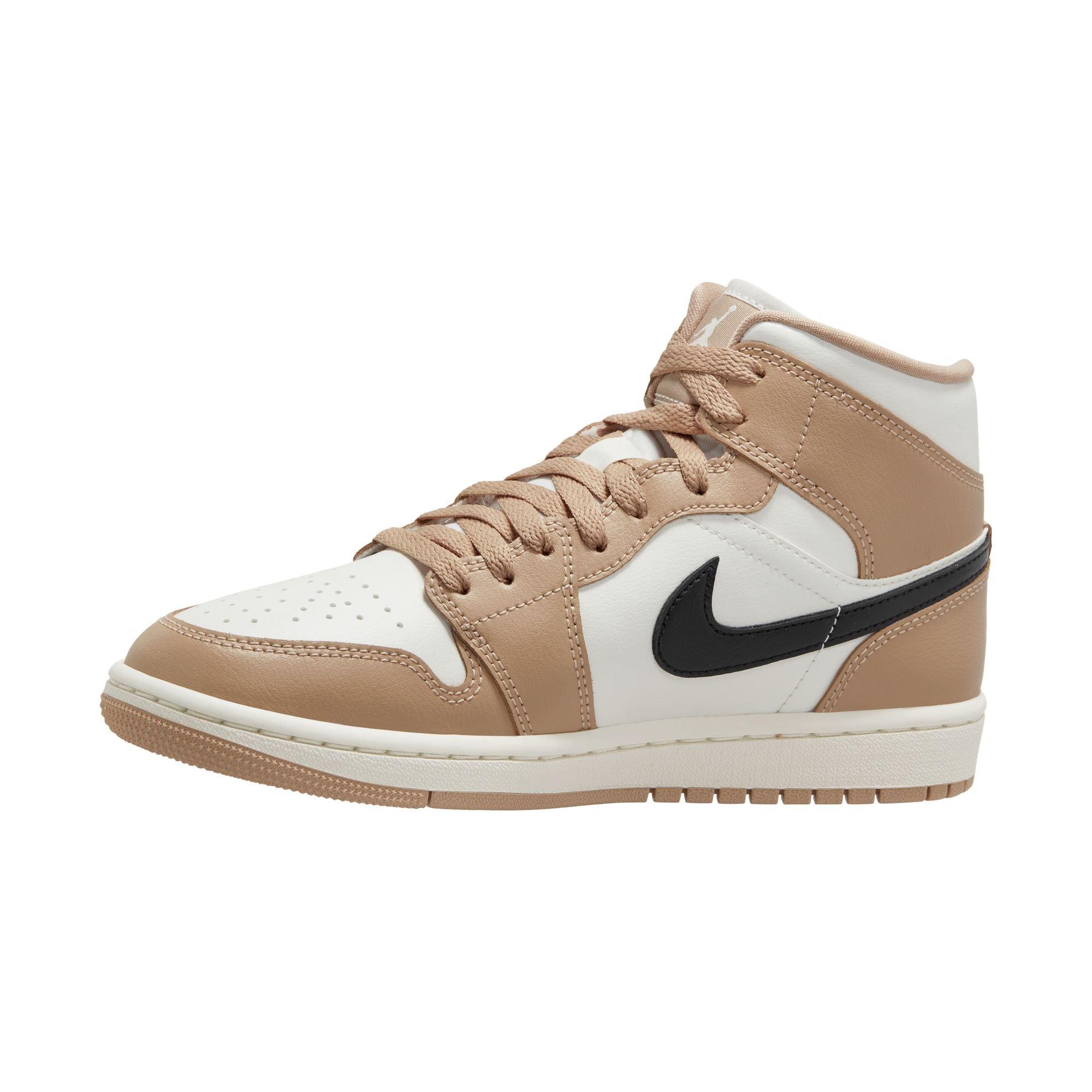 Jordan 1 Mid "Sail/Desert" Women's Shoe - SAIL Thumbnail View 4