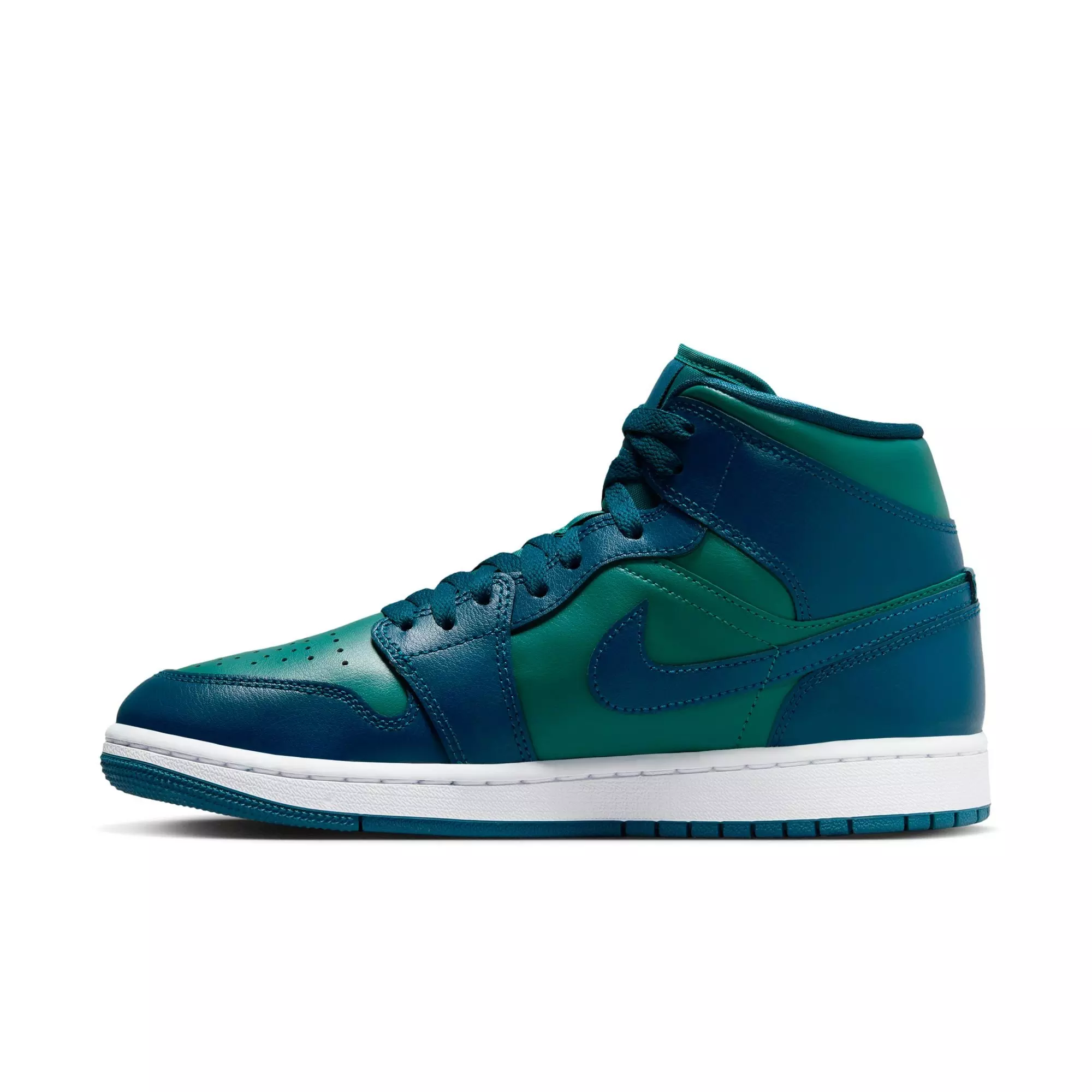 Jordan 1 Mid "Teal/French Blue/White" Women's Shoe - TEAL