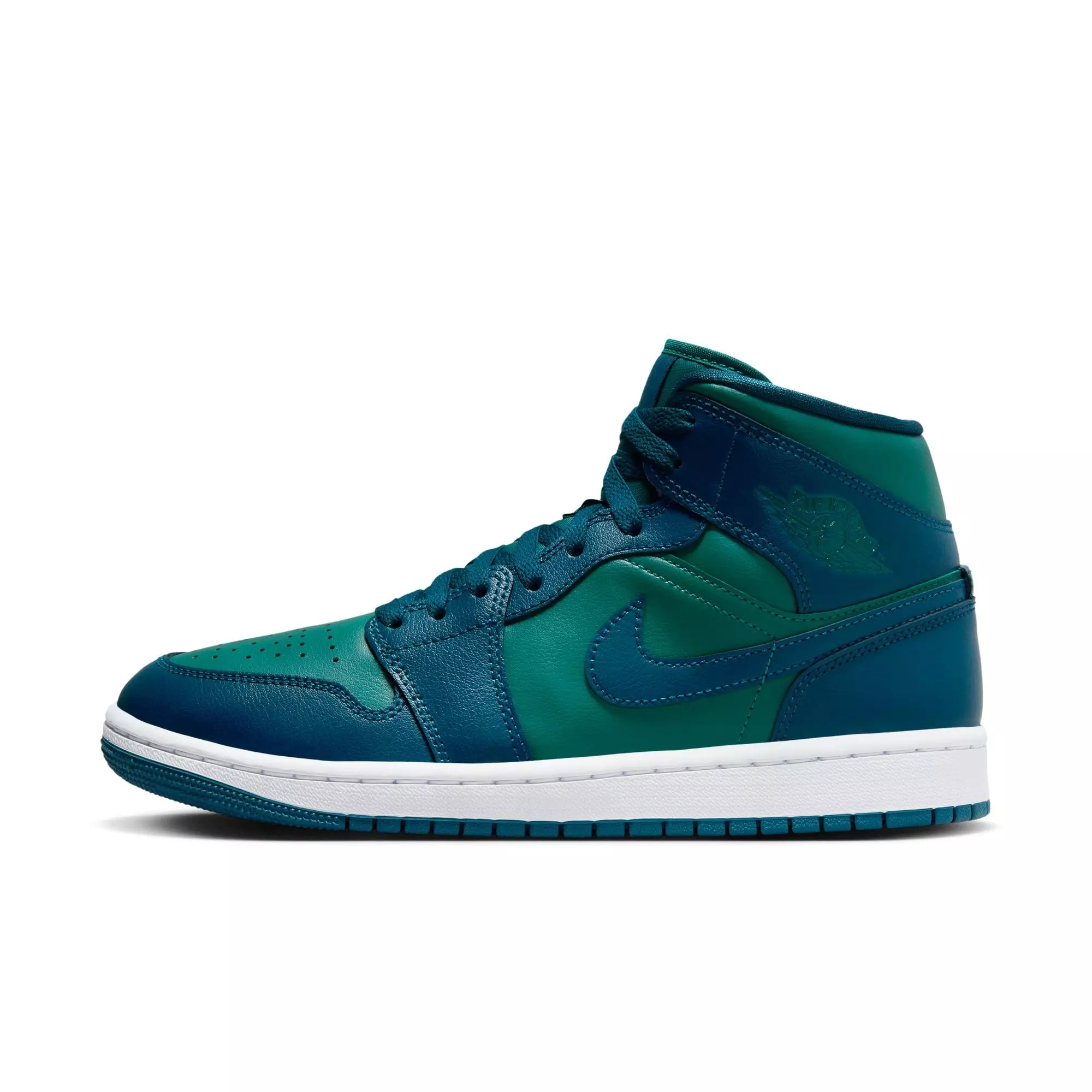 Jordan 1 Mid "Teal/French Blue/White" Women's Shoe - TEAL