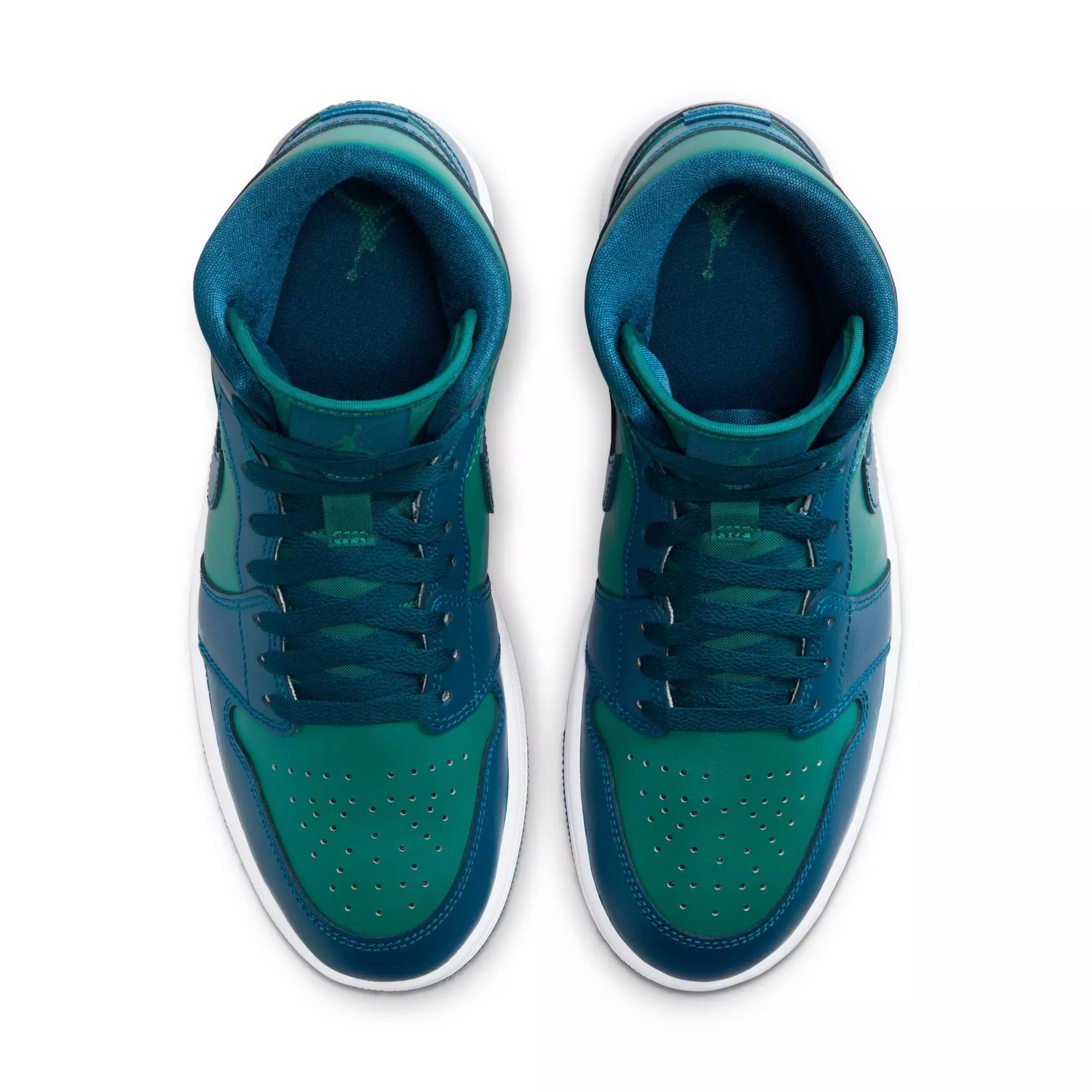 Jordan 1 Mid "Teal/French Blue/White" Women's Shoe - TEAL