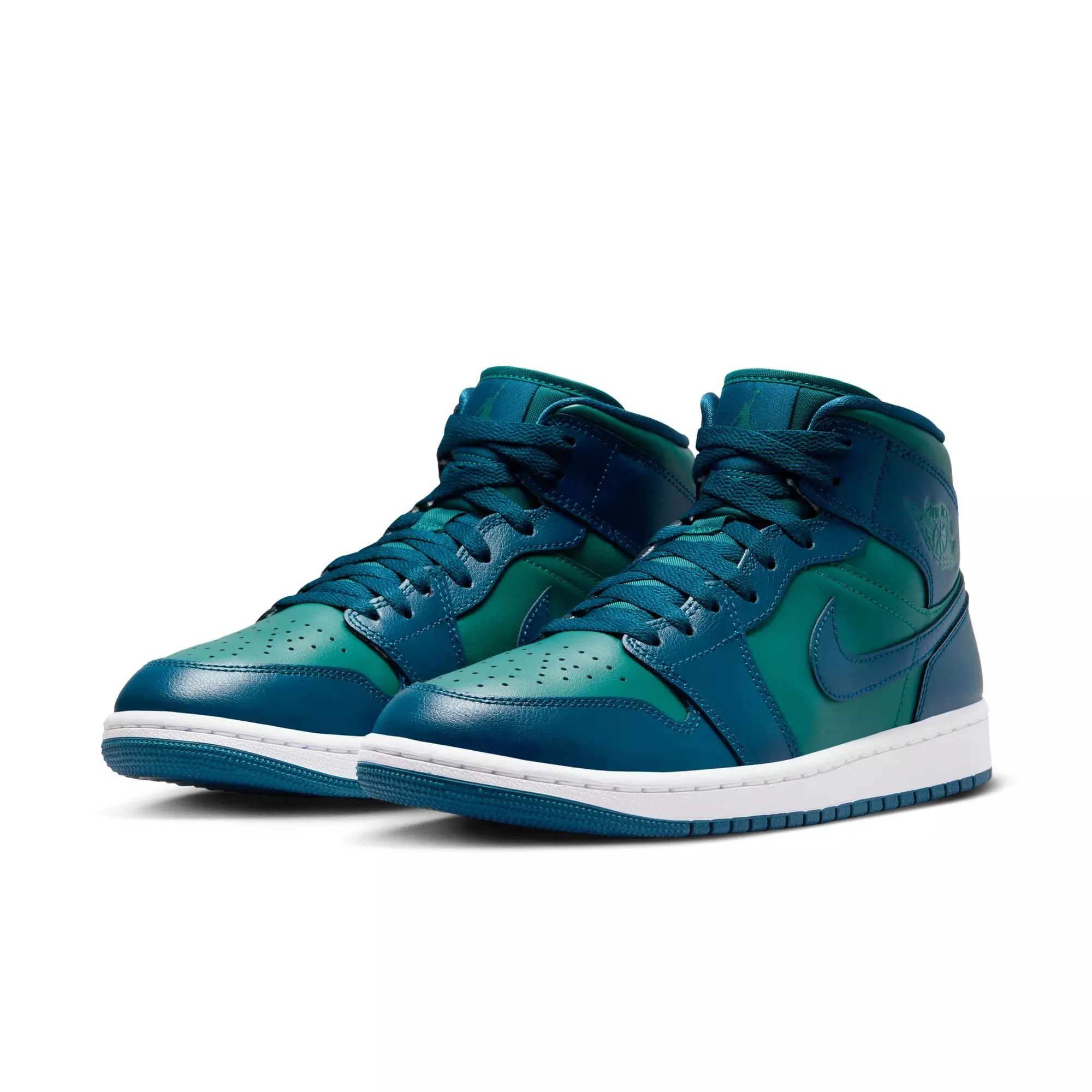 Jordan 1 Mid "Teal/French Blue/White" Women's Shoe - TEAL