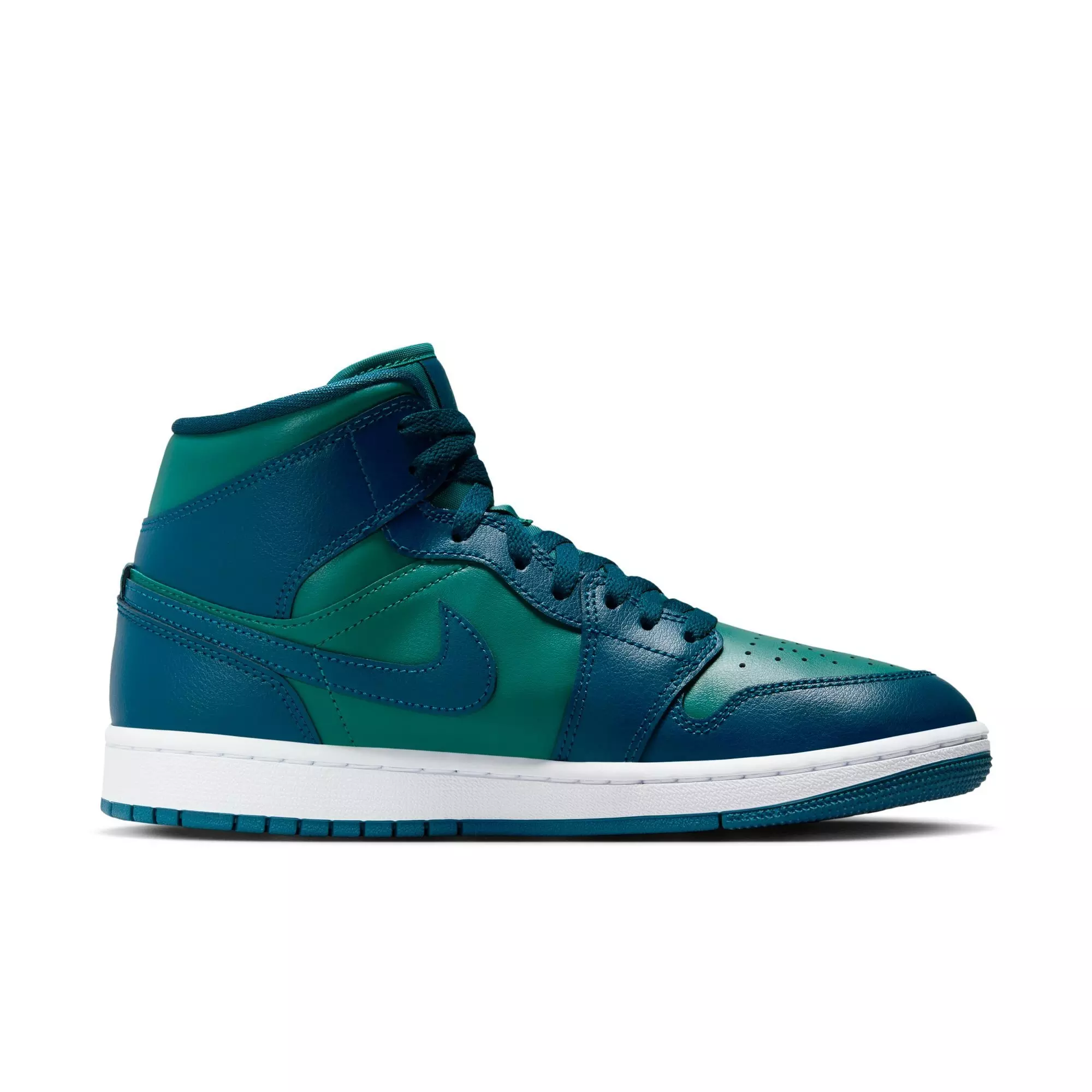 Jordan 1 Mid "Teal/French Blue/White" Women's Shoe - TEAL