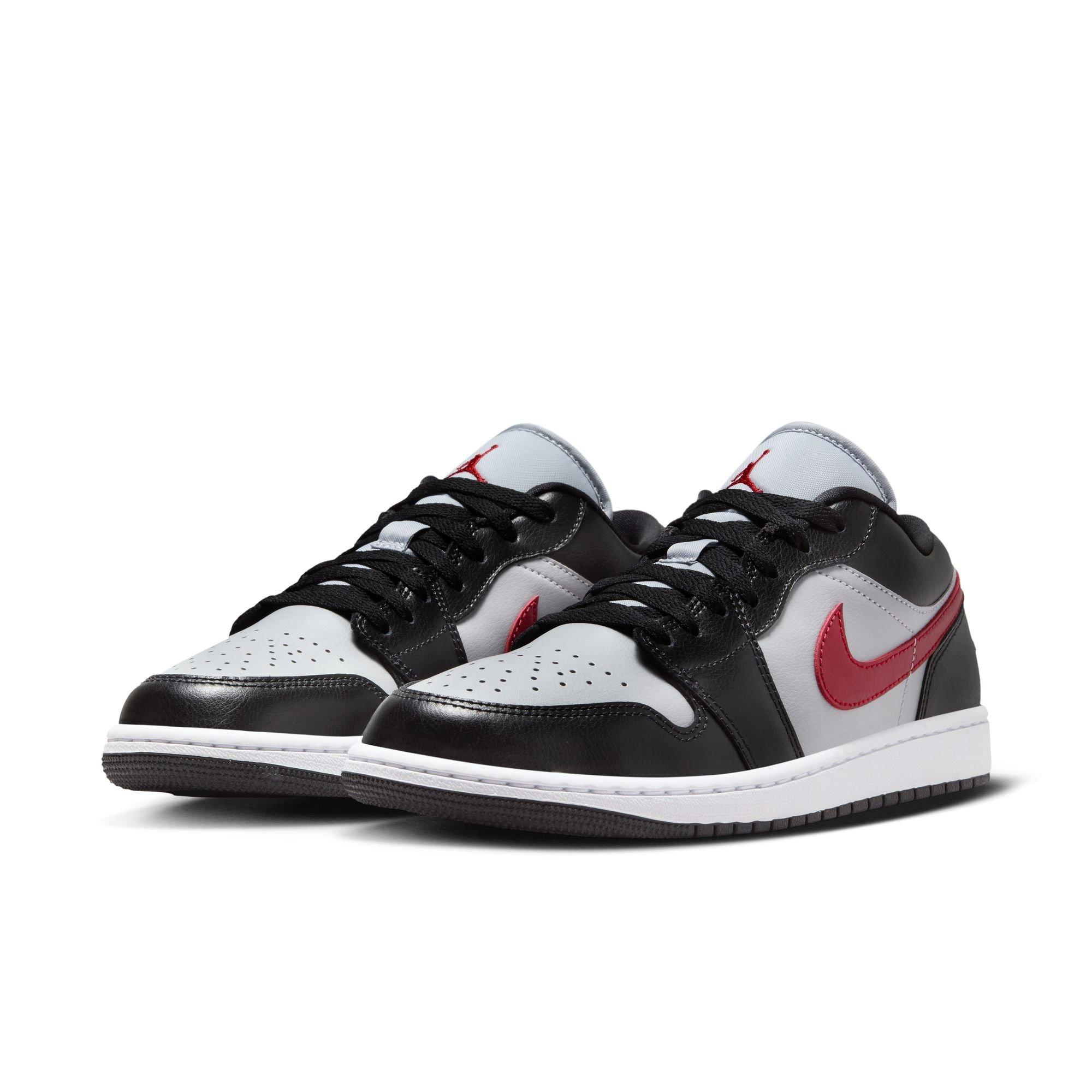 air jordan 1 low black red grey