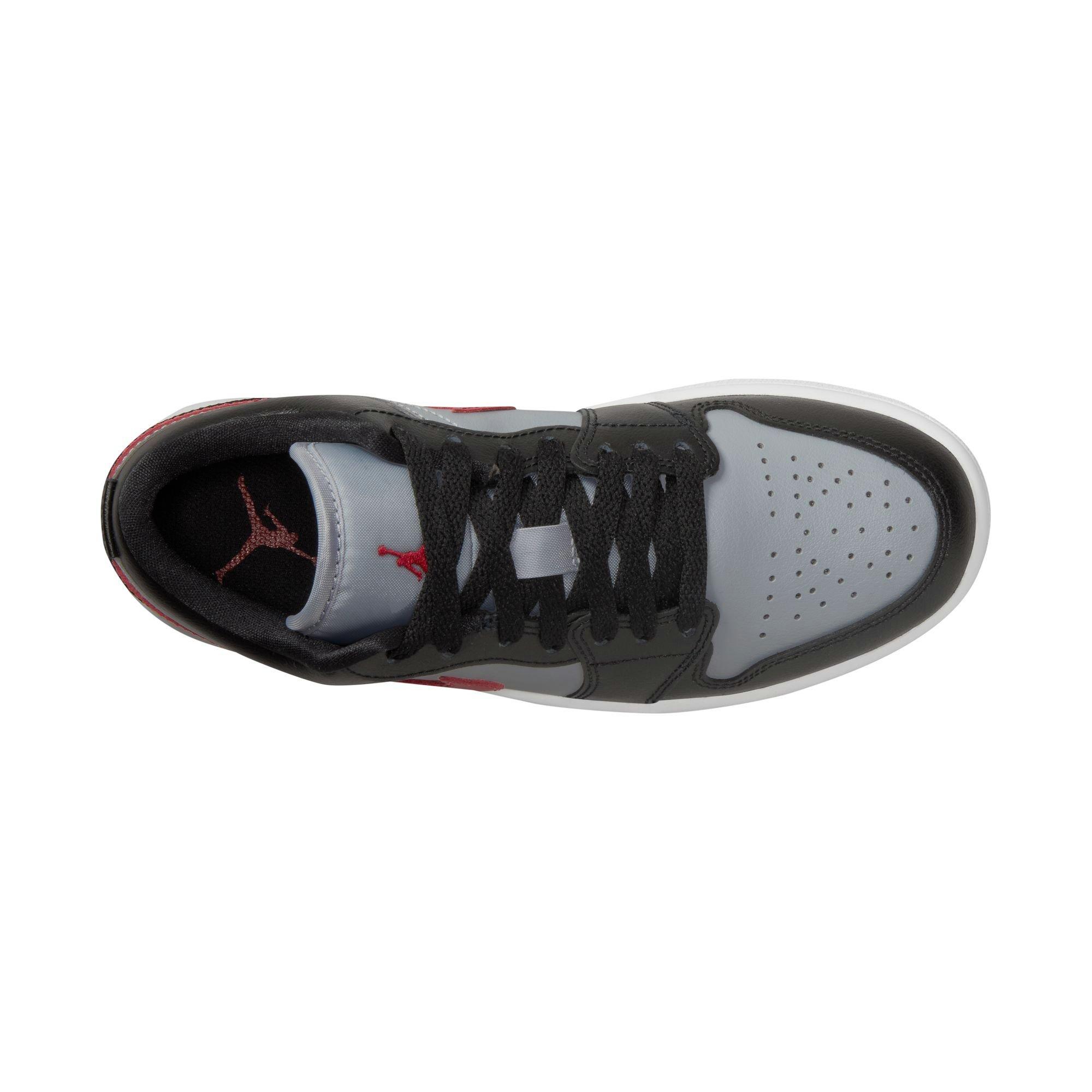 Jordan 11 Retro Low Black/Gym Red/White Men's Shoe - Hibbett