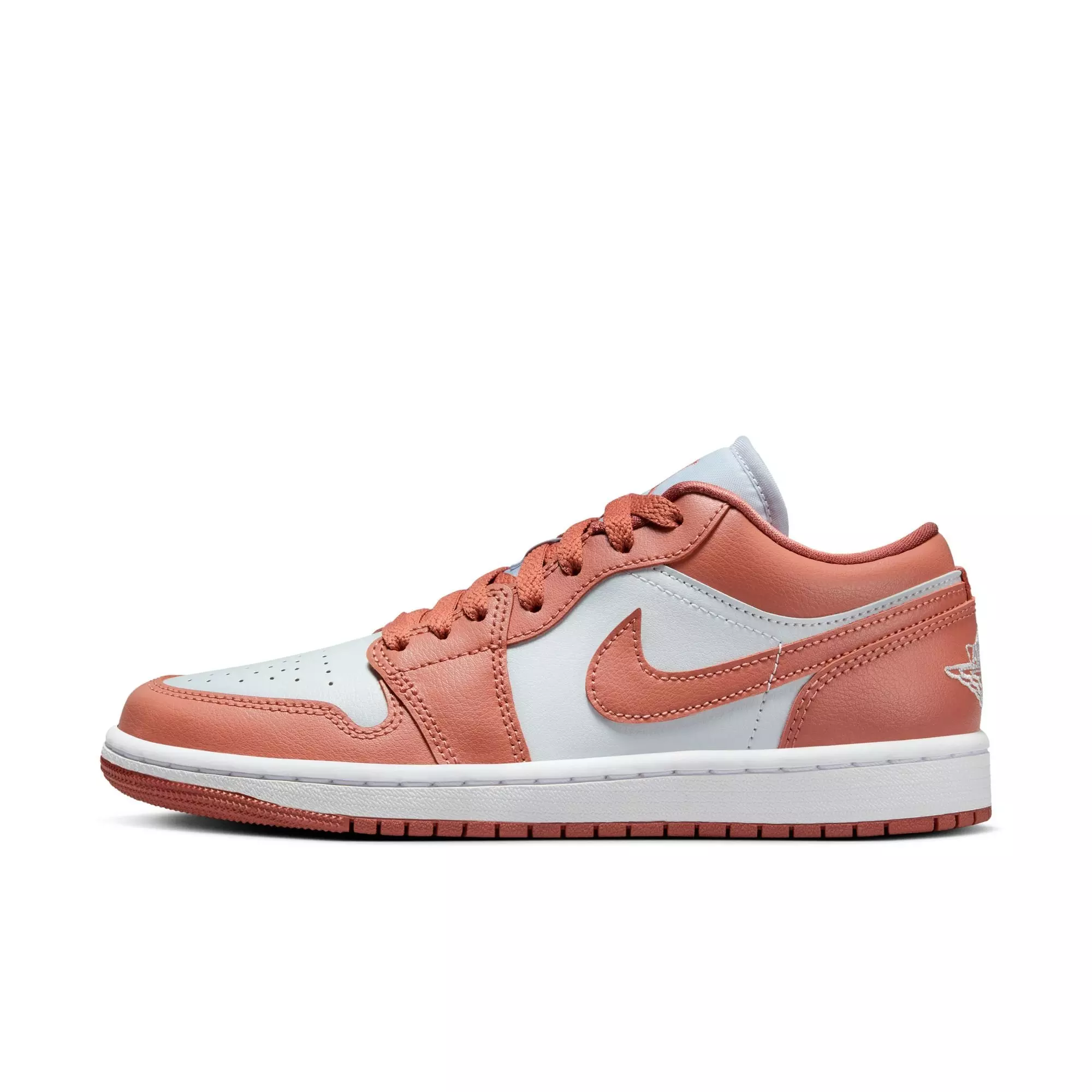 Jordan 1 Low "Platinum/Sky J Orange" Women's Shoe - SILVER/ORANGE