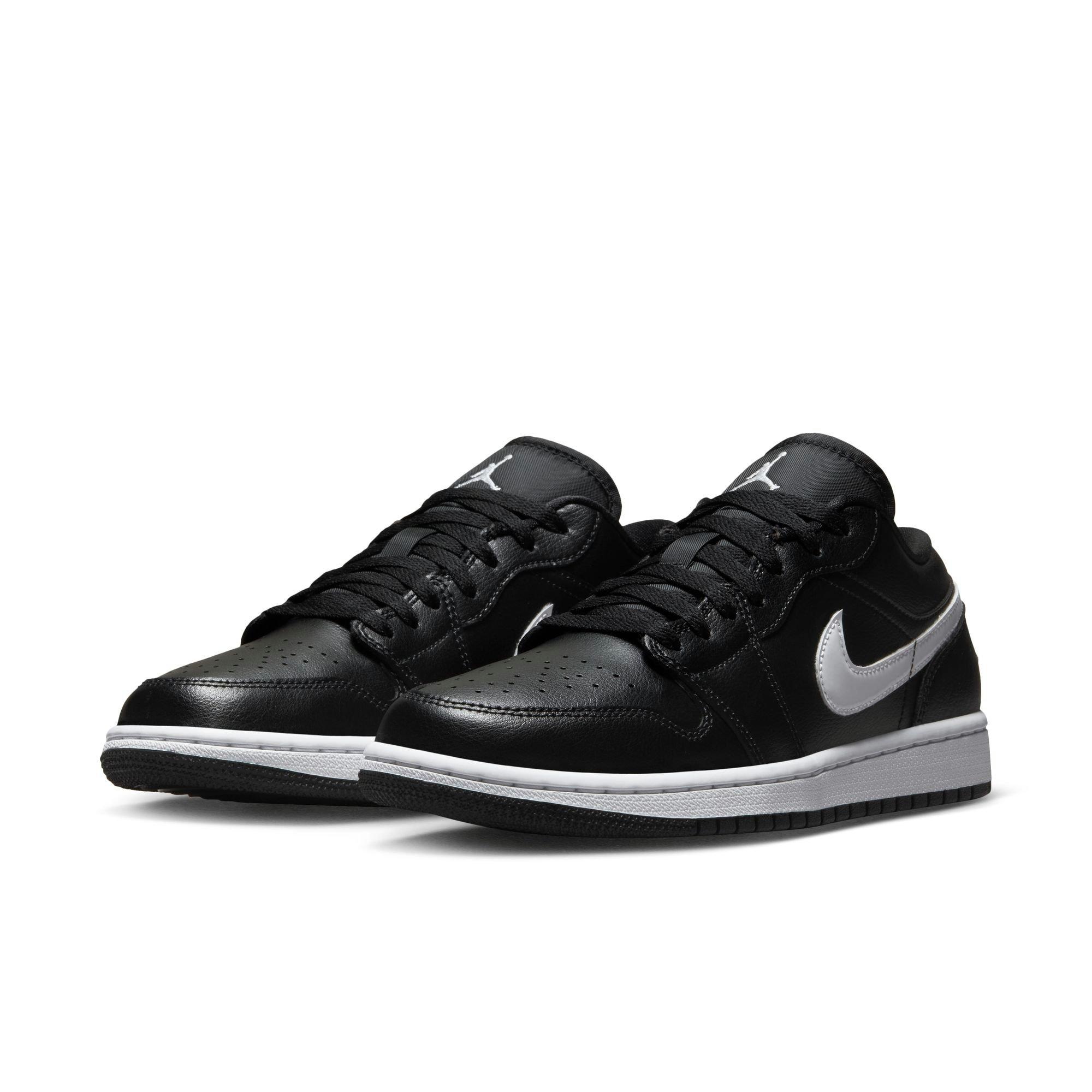 Jordan 1 Low "Black/White" Women's Shoe - BLACK/WHITE Thumbnail View 6