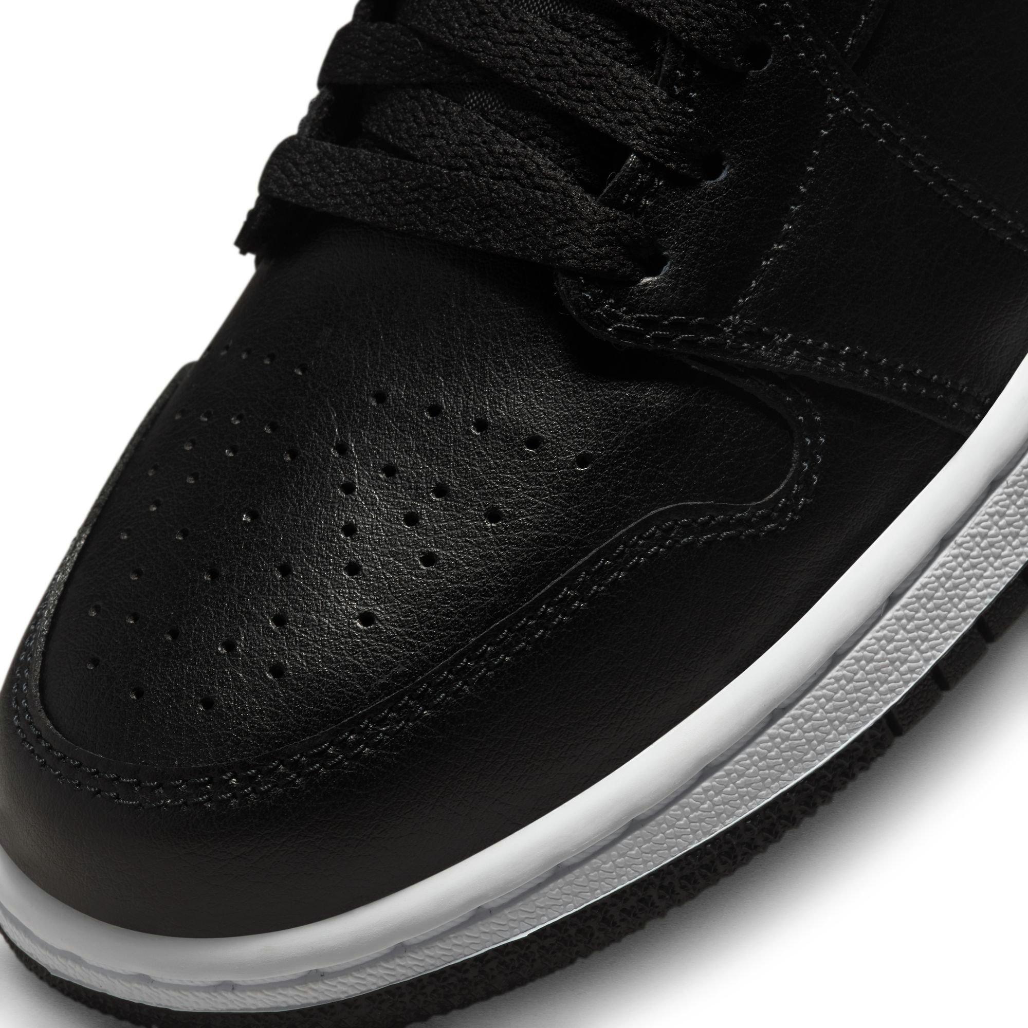 Jordan 1 Low "Black/White" Women's Shoe - BLACK/WHITE Thumbnail View 10
