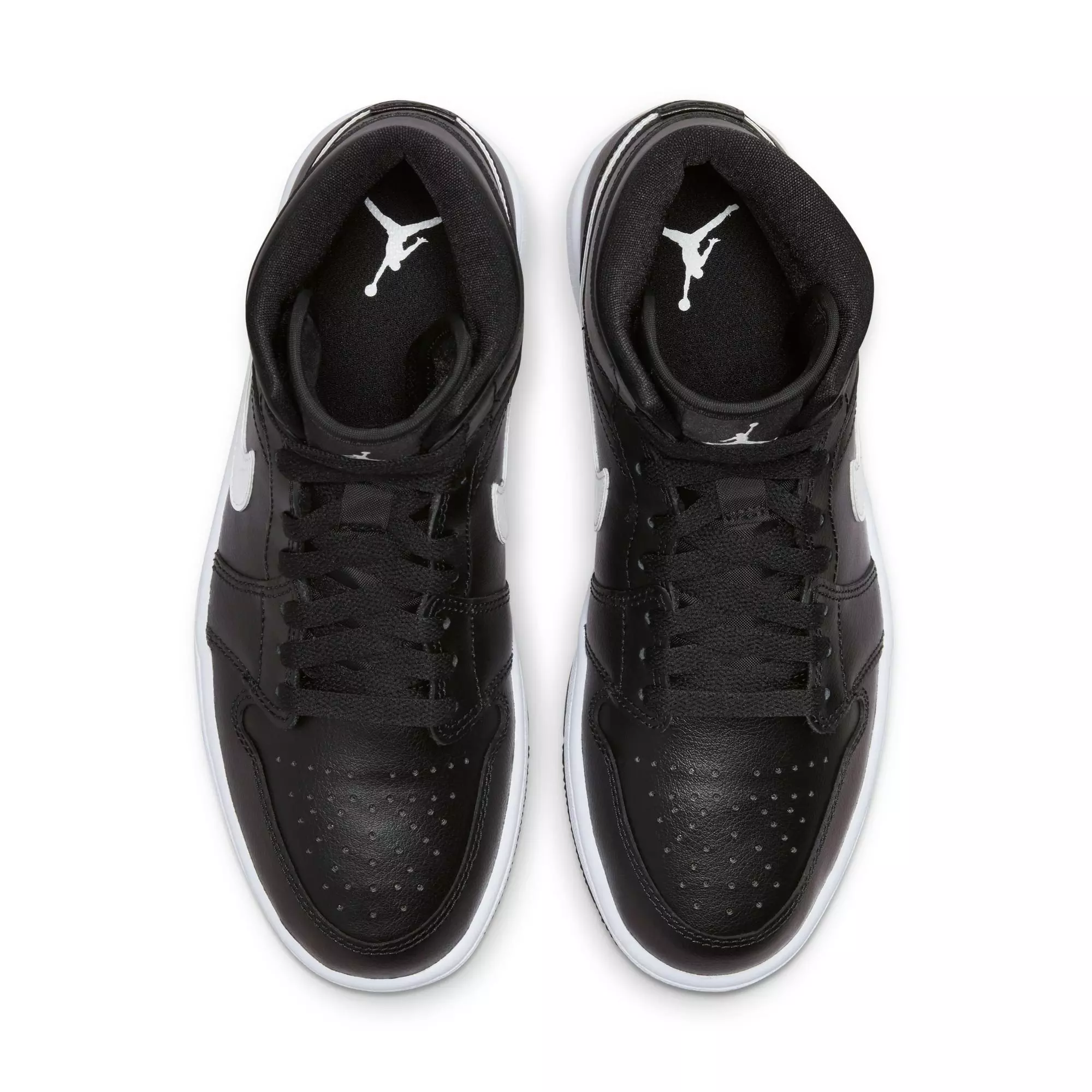 Jordan 1 Mid "Black/White" Women's Shoe - BLACK/WHITE