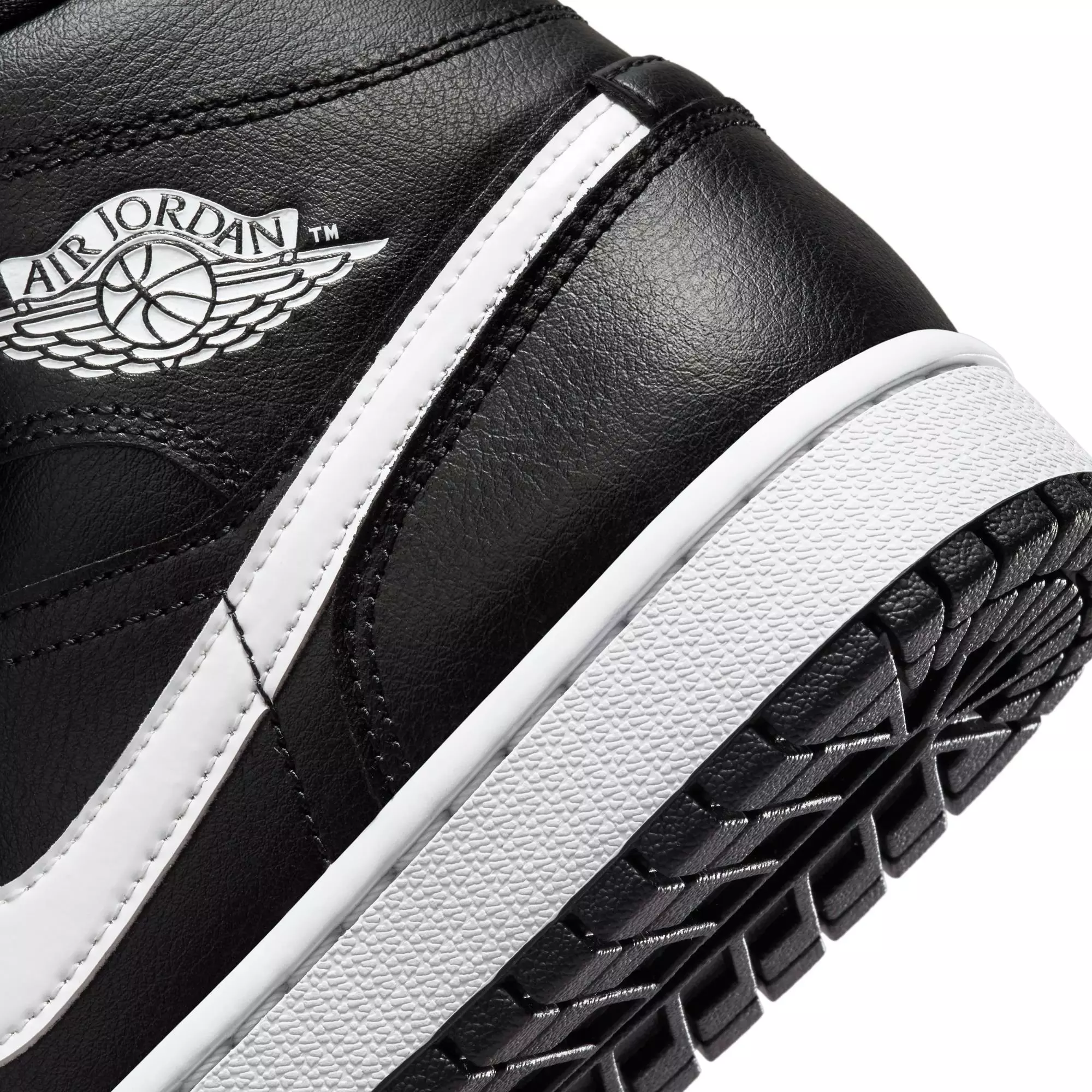 Jordan 1 Mid "Black/White" Women's Shoe - BLACK/WHITE