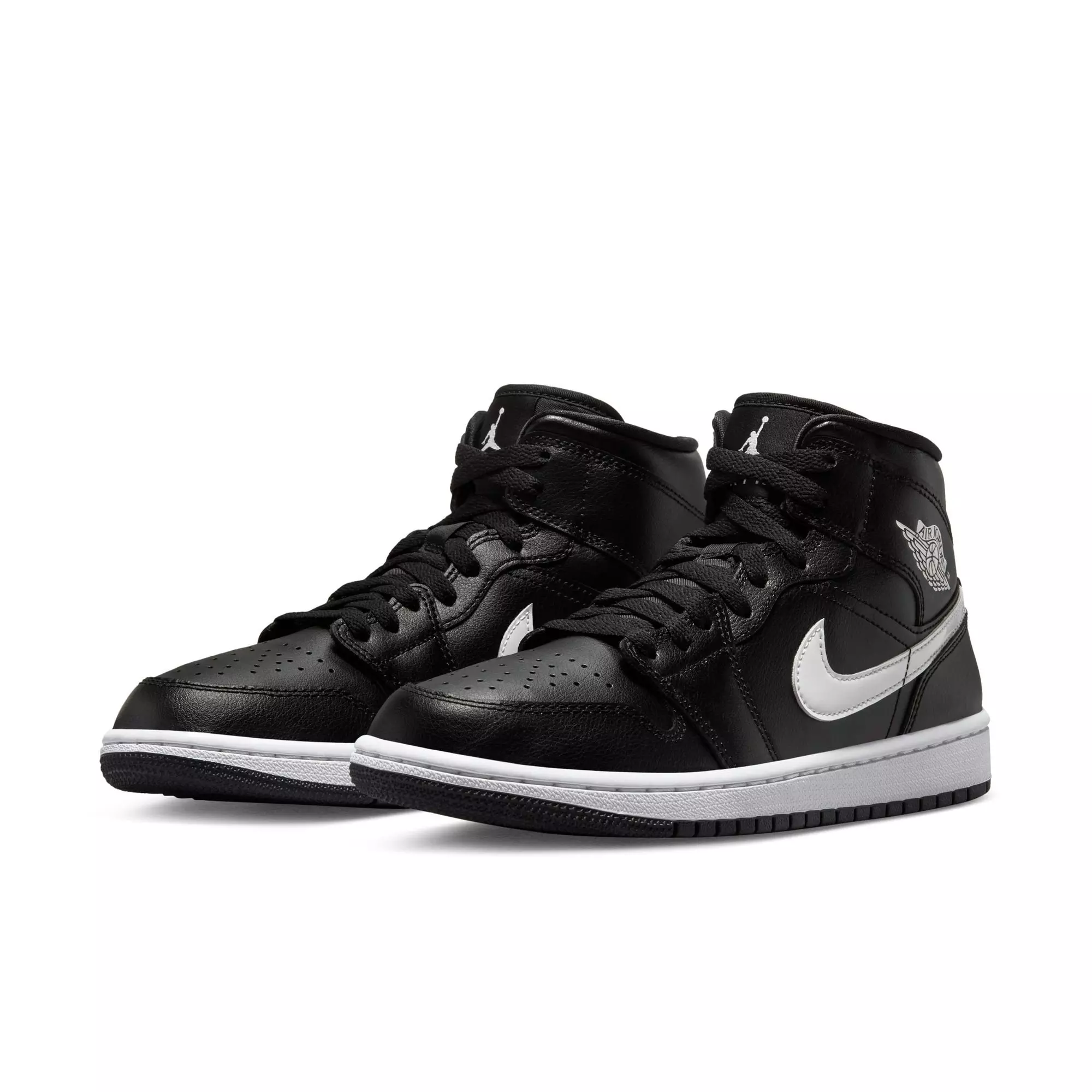 Jordan 1 Mid "Black/White" Women's Shoe - BLACK/WHITE