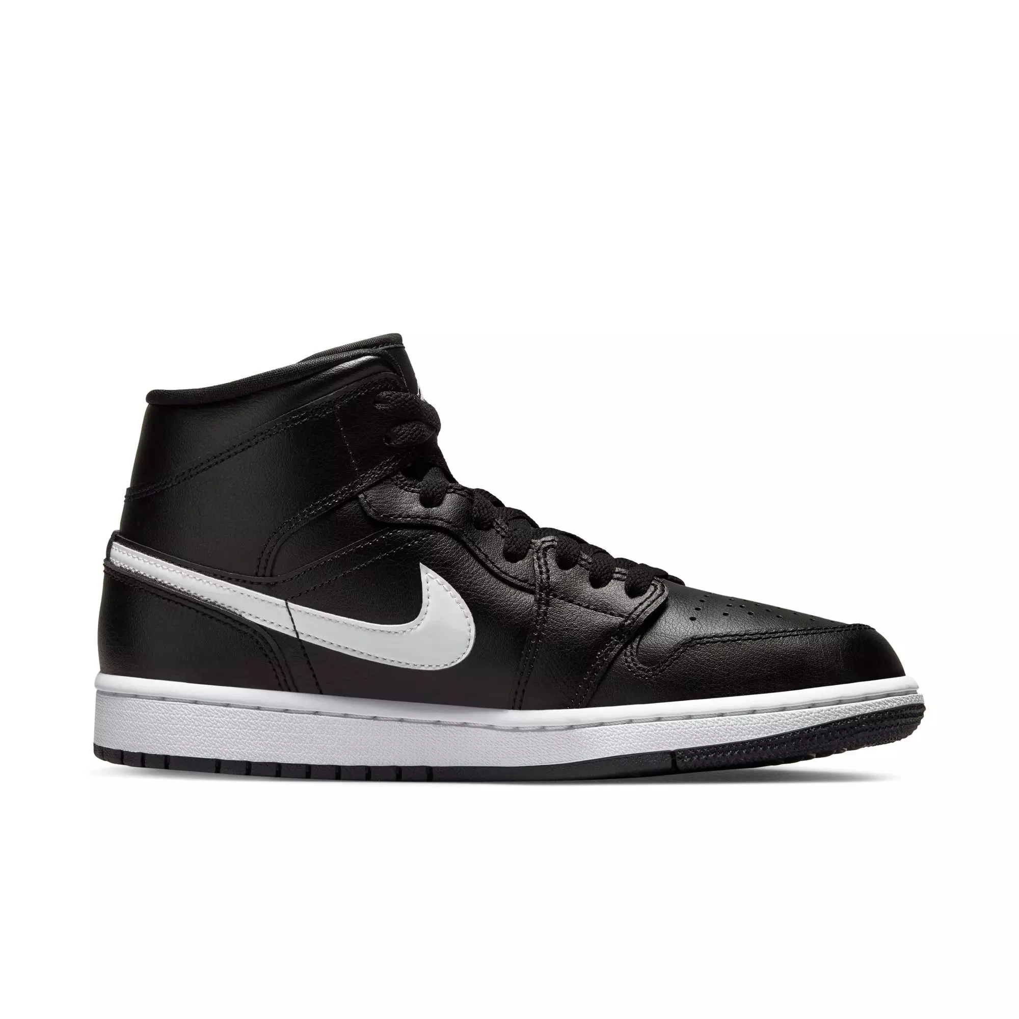 Jordan 1 Mid "Black/White" Women's Shoe - BLACK/WHITE