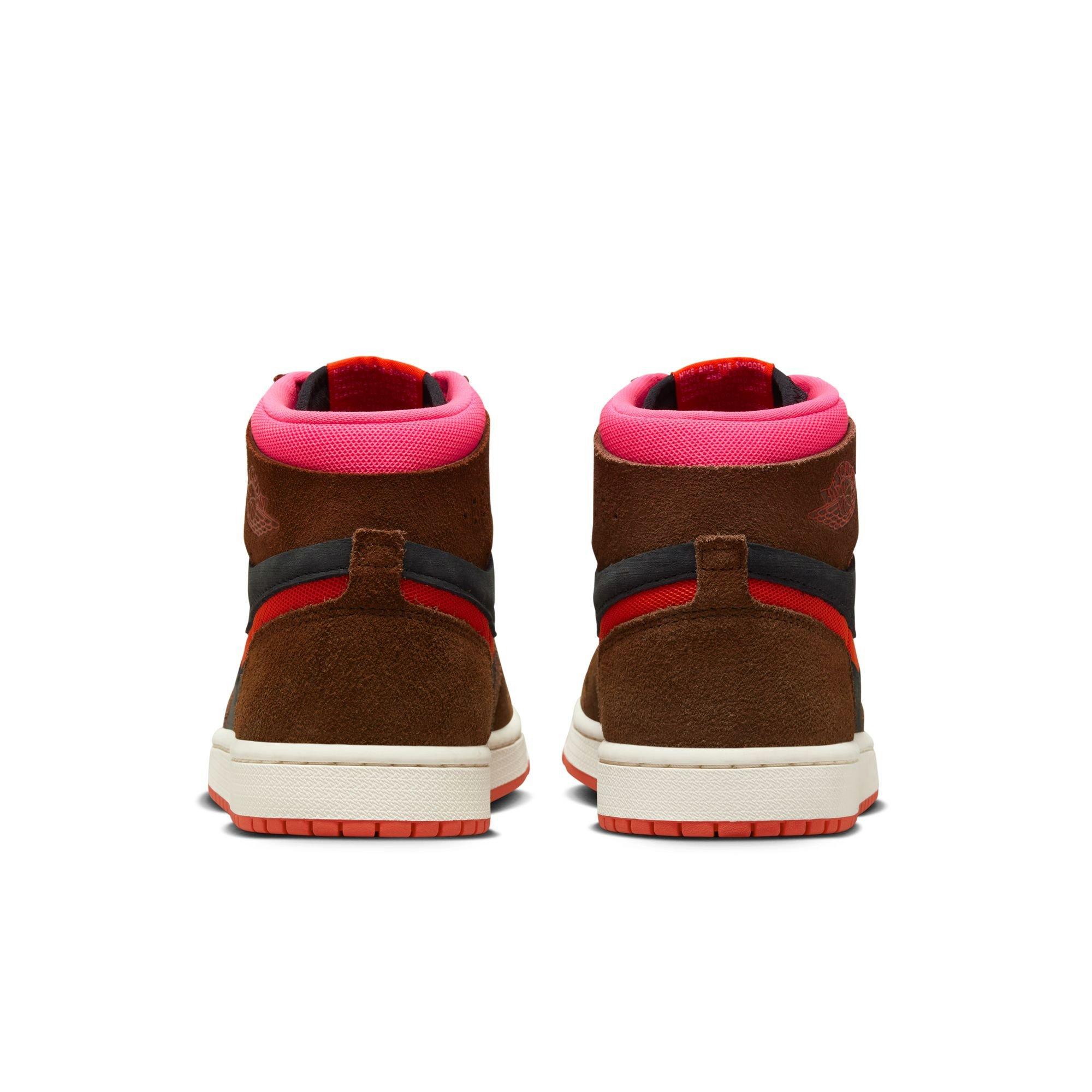 Jordan 1 Zoom CMFT 2 "Cacao Wow/Picante Red/Black" Women's Shoe - CACAO WOW/PICANTE RED/BLACK Thumbnail View 8