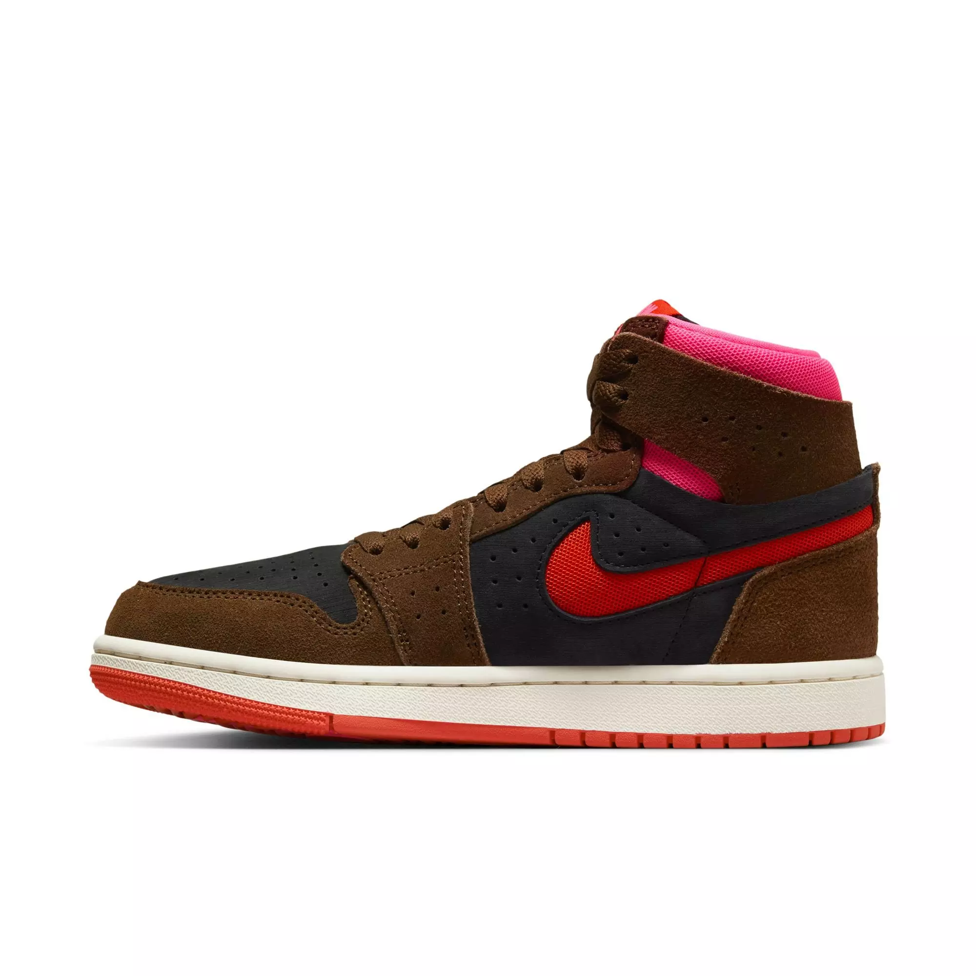Jordan 1 Zoom CMFT 2 "Cacao Wow/Picante Red/Black" Women's Shoe - CACAO WOW/PICANTE RED/BLACK
