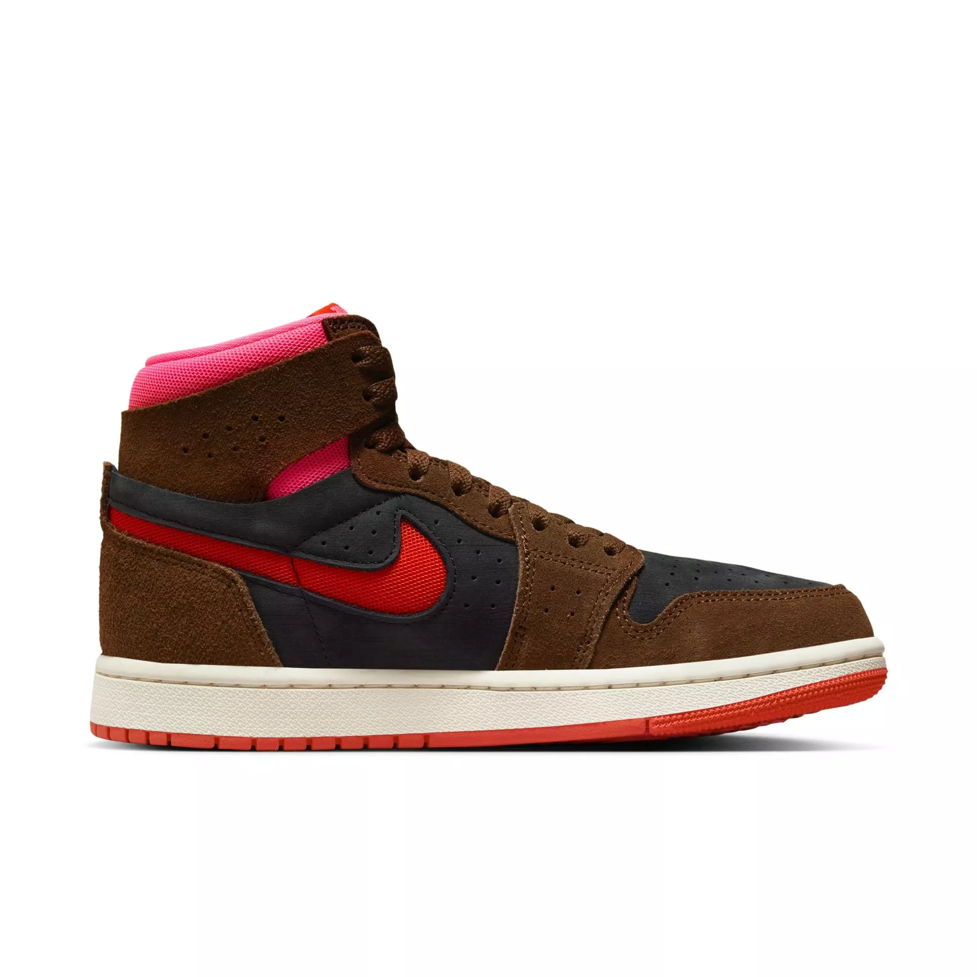 Jordan 1 Zoom CMFT 2 "Cacao Wow/Picante Red/Black" Women's Shoe - CACAO WOW/PICANTE RED/BLACK
