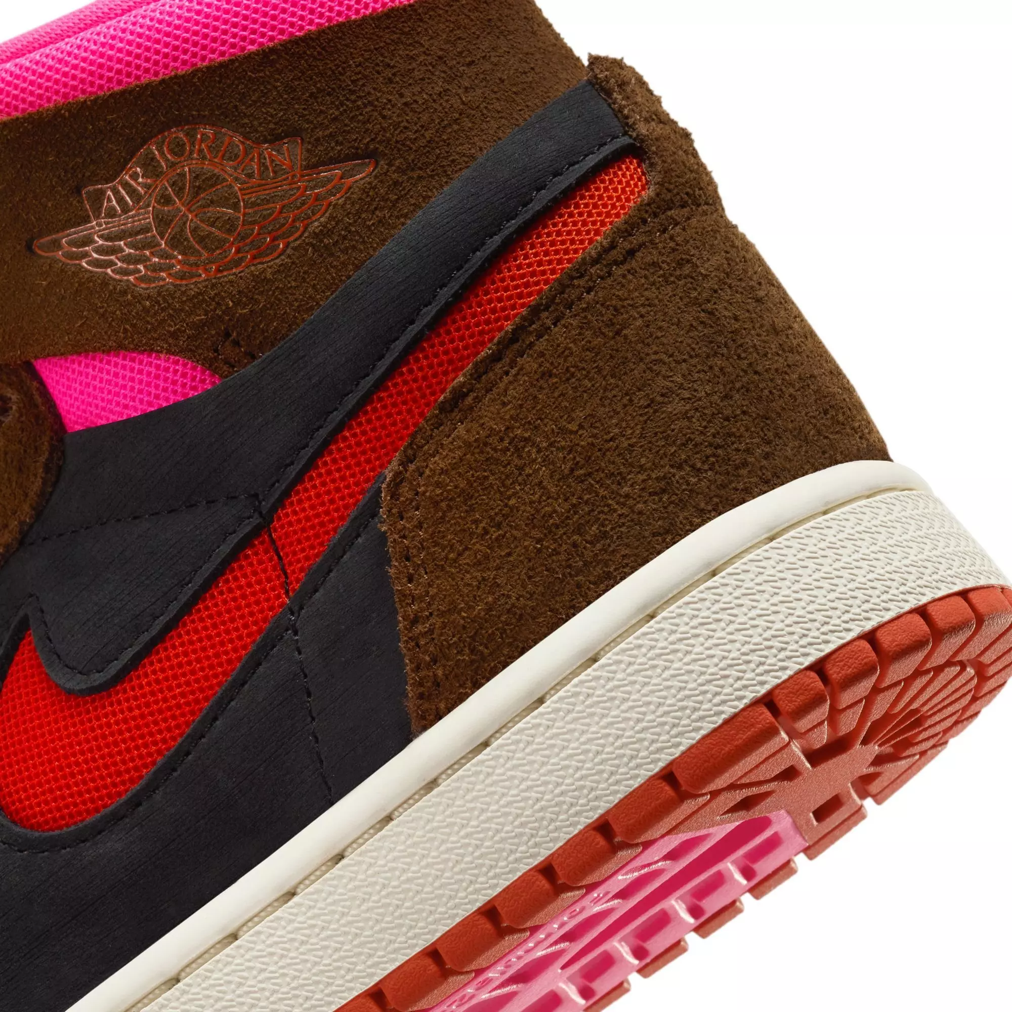 Jordan 1 Zoom CMFT 2 "Cacao Wow/Picante Red/Black" Women's Shoe - CACAO WOW/PICANTE RED/BLACK