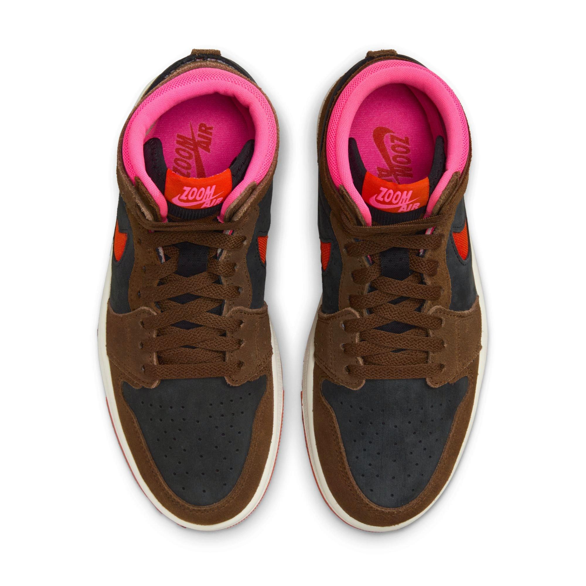 Jordan 1 Zoom CMFT 2 "Cacao Wow/Picante Red/Black" Women's Shoe - CACAO WOW/PICANTE RED/BLACK Thumbnail View 9