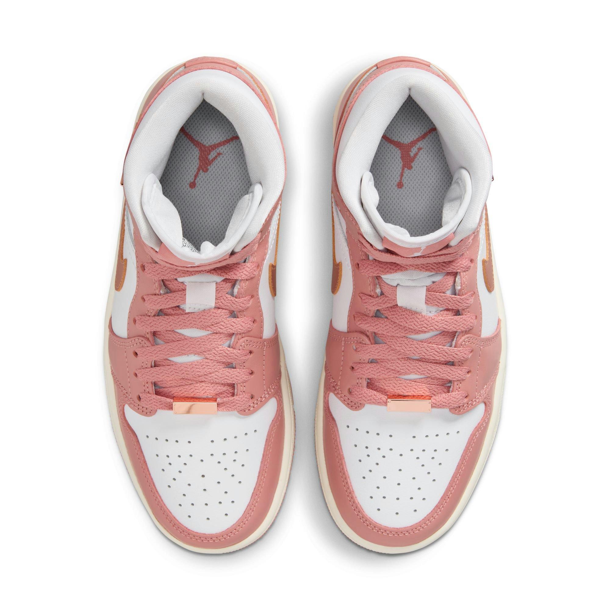 Nike air jordan 1 mid se coral on sale stardust