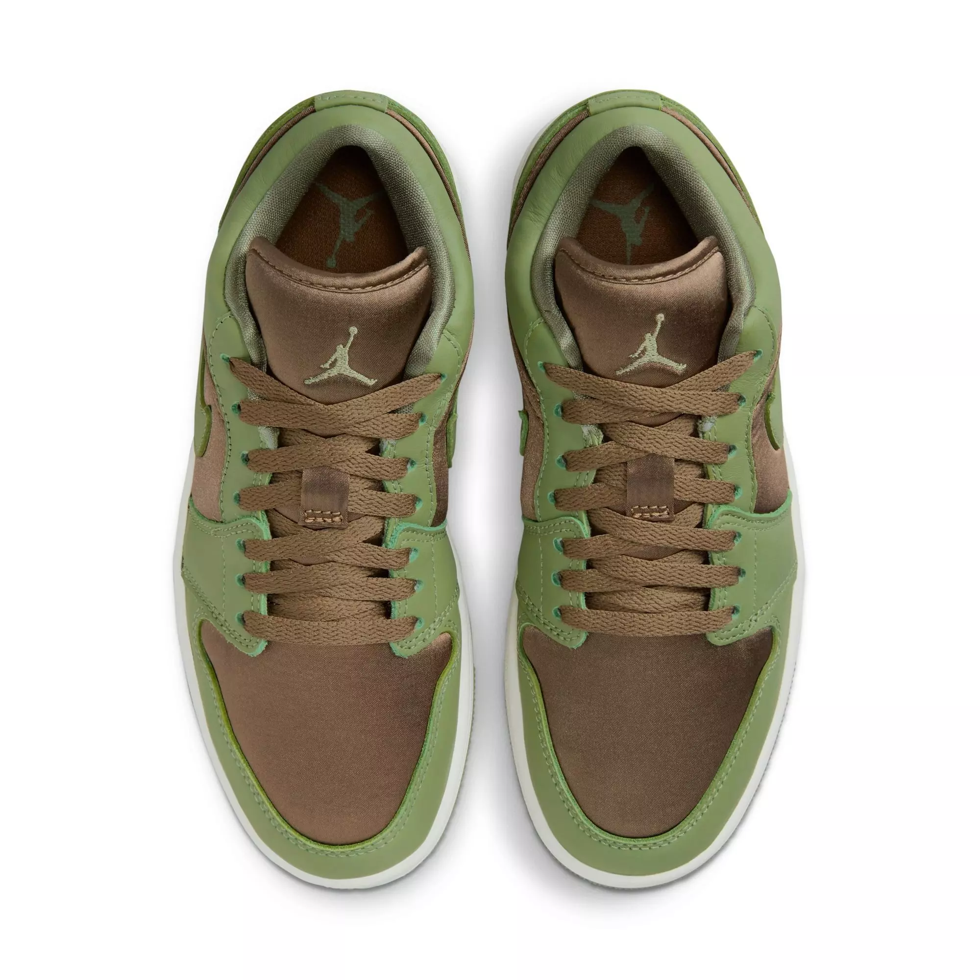 Jordan 1 Low SE "Brown Kelp/Sky J Lt Olive/Sail" Women's Shoe - BROWN/GREEN