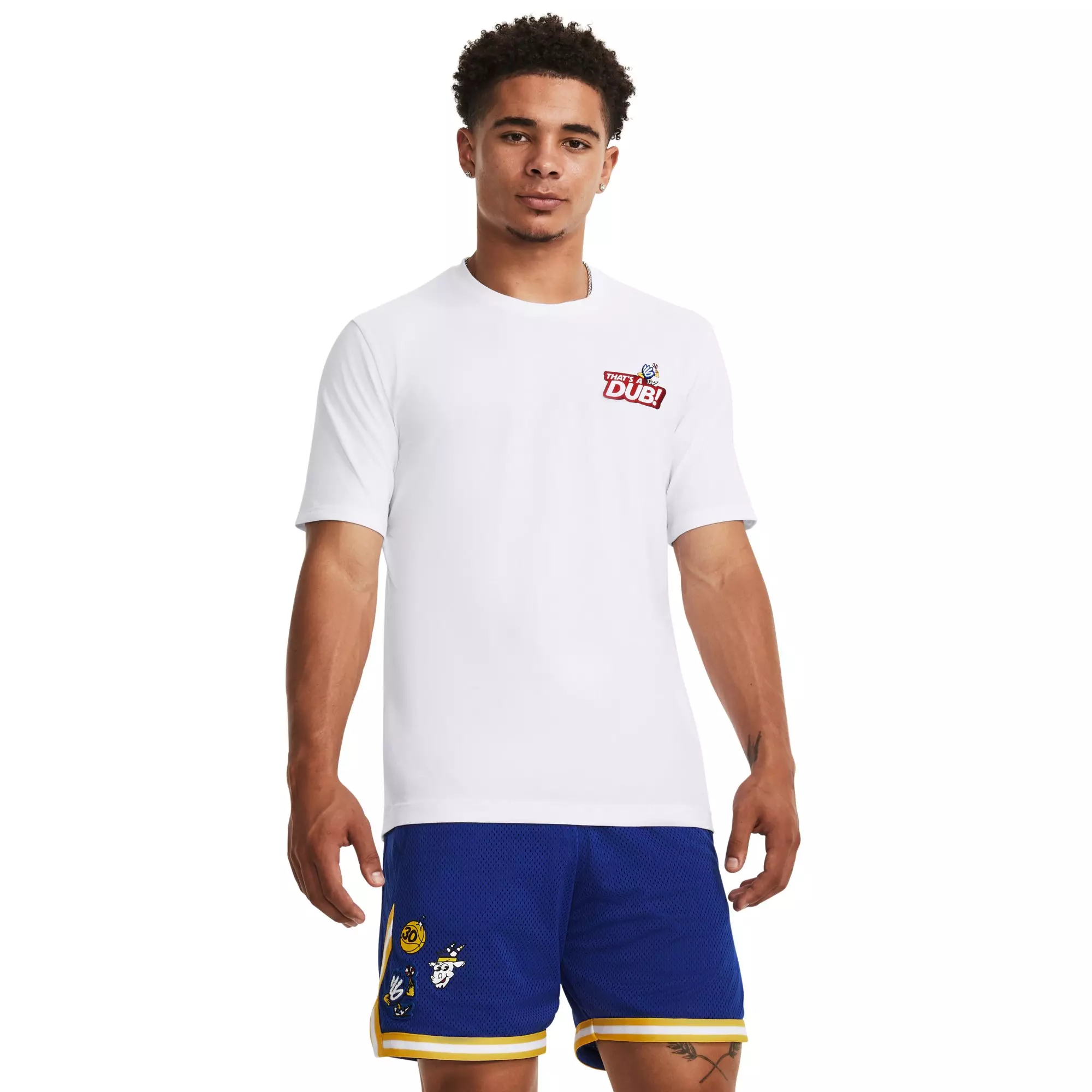 Under Armour Men's Curry Dub Goat Tee - WHITE