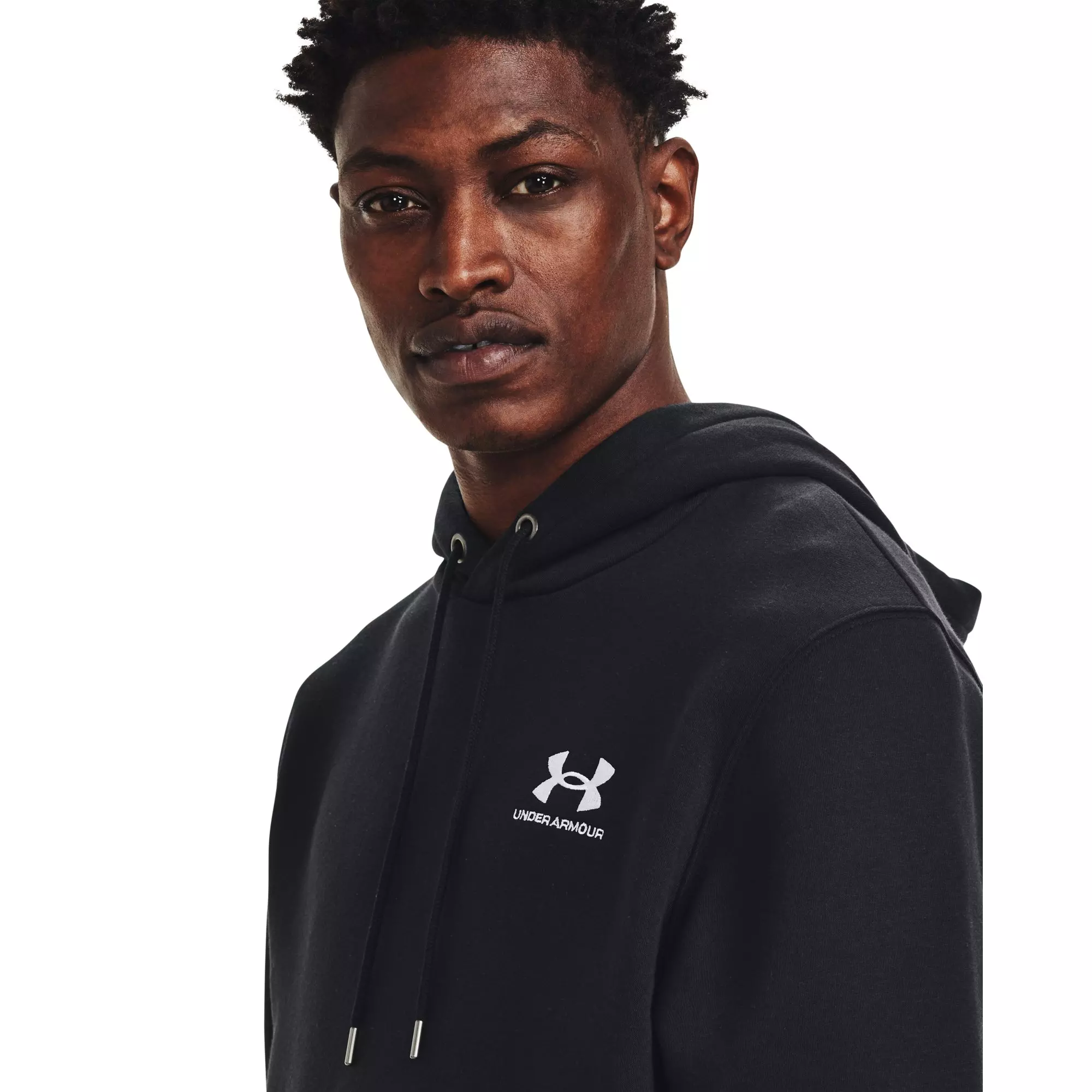 Under Armour Men's Essential Fleece Pullover - BLACK