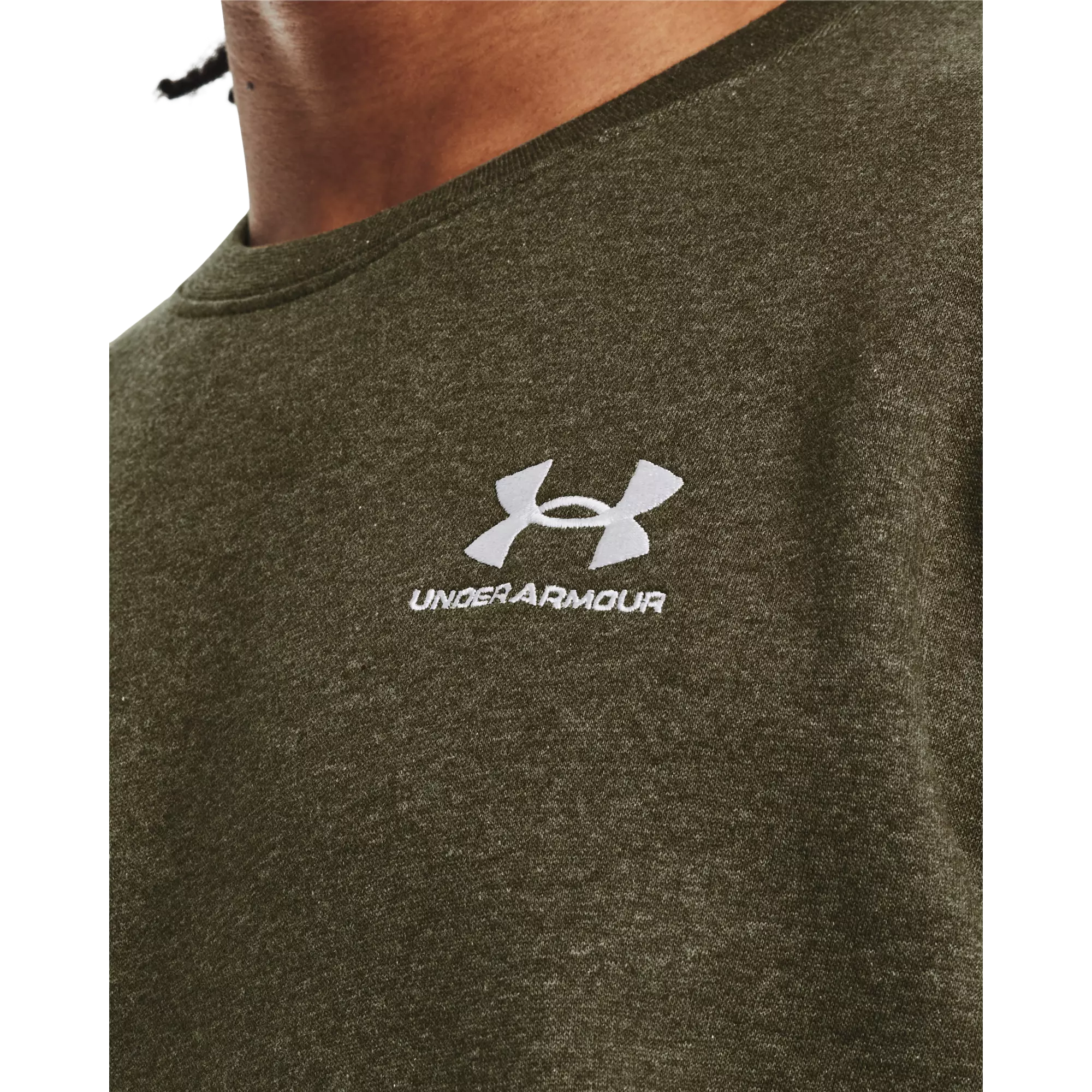 Under Armour Men's Essential Crew Sweatshirt - GREEN