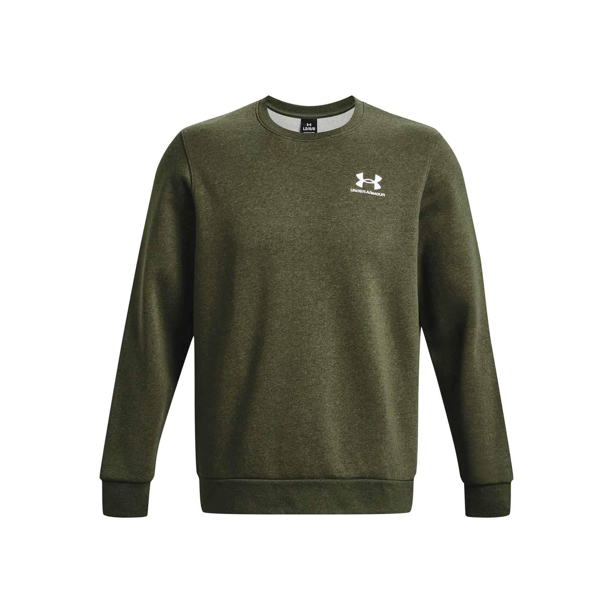 Under Armour Men's Essential Crew Sweatshirt - GREEN Thumbnail View 5
