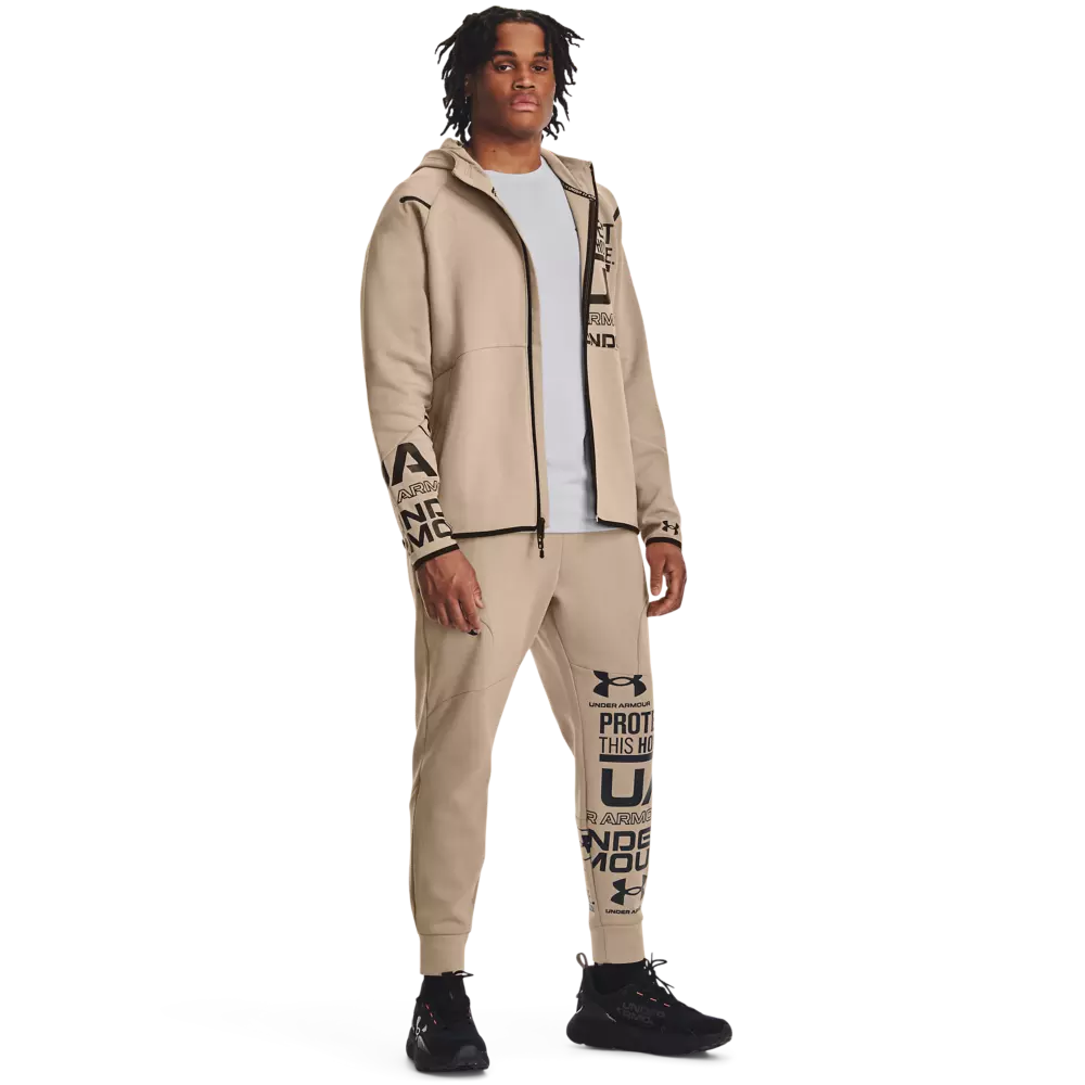 Under Armour Men's Unstoppable Full-Zip Graphic Jacket - TAN