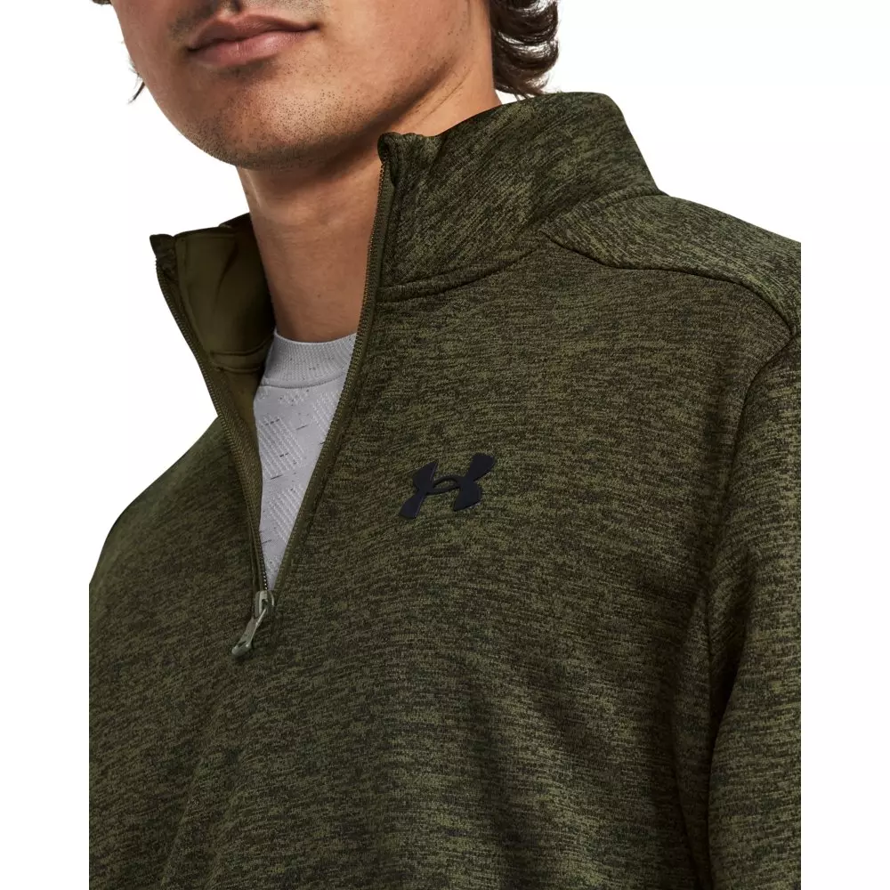 Under Armour Men's Armour Fleece 1/4-Zip Pullover-Green - GREEN