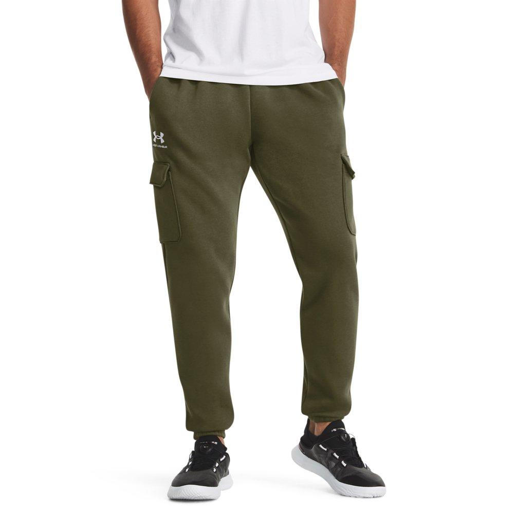 Under Armour Men's Essential Cargo Fleece Pants-Green - GREEN Thumbnail View 1