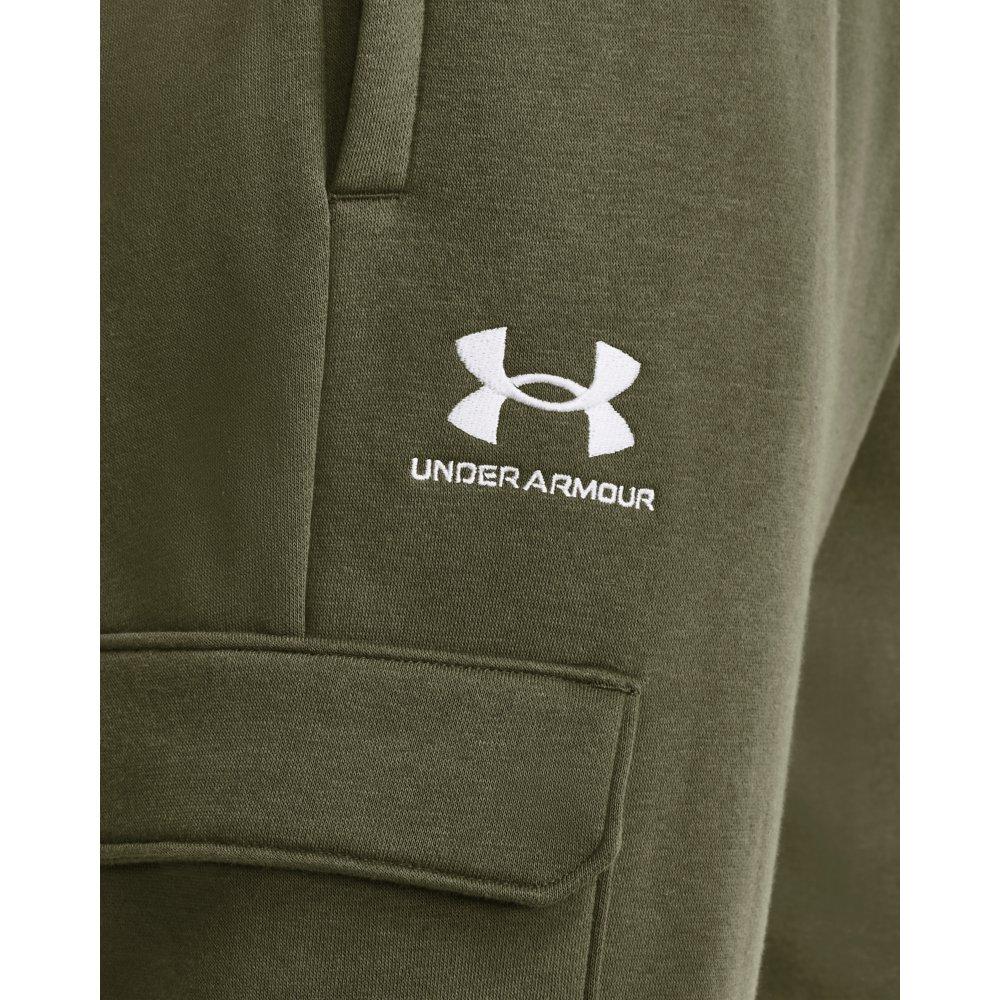 Under Armour Men's Essential Cargo Fleece Pants-Green - GREEN Thumbnail View 3