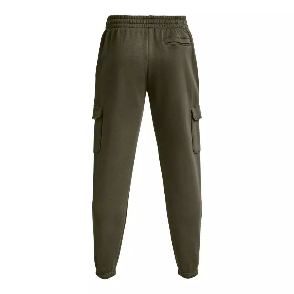 Under Armour Men's Essential Cargo Fleece Pants-Green - GREEN