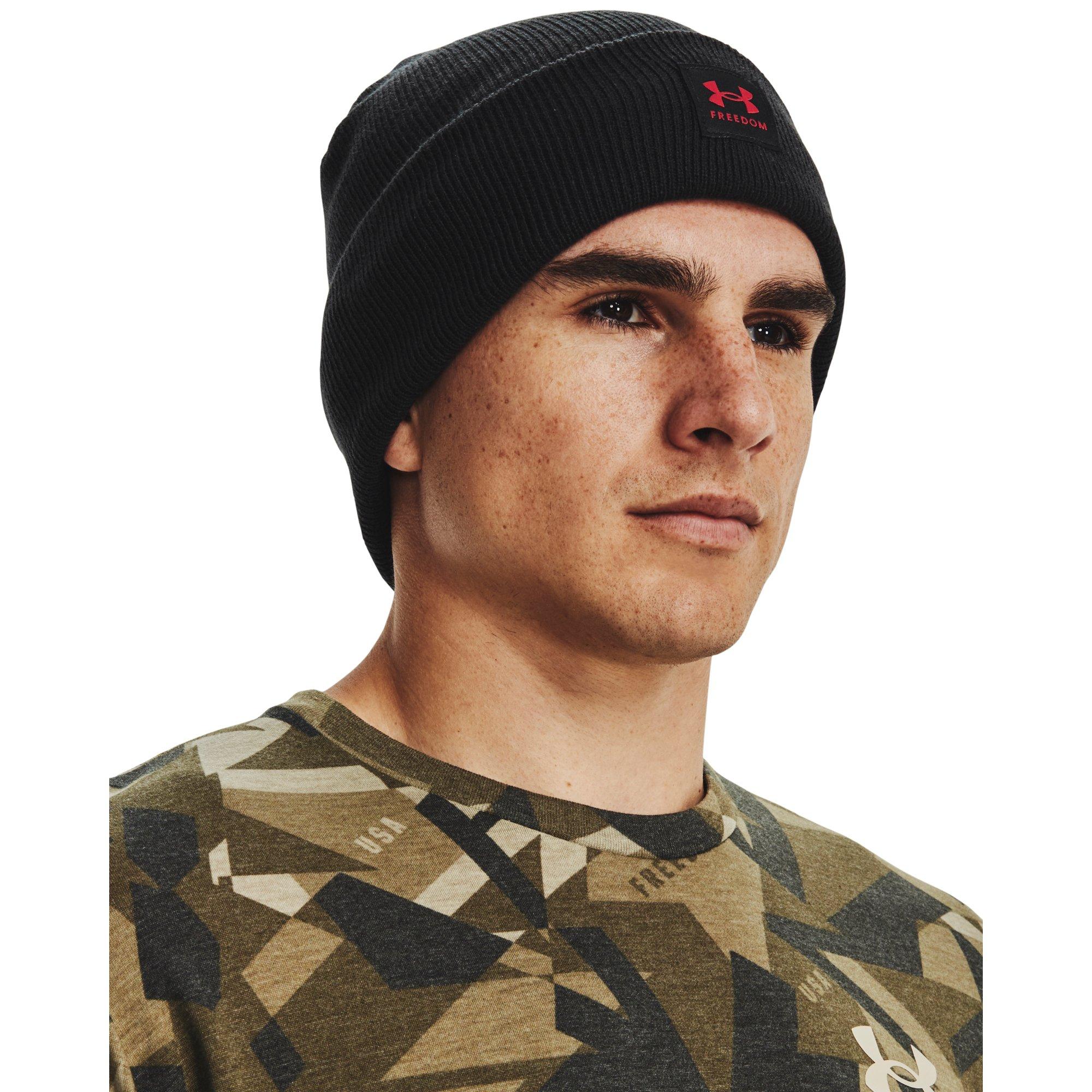 Under Armour Men's Freedom Halftime Beanie-Black - BLACK Thumbnail View 1