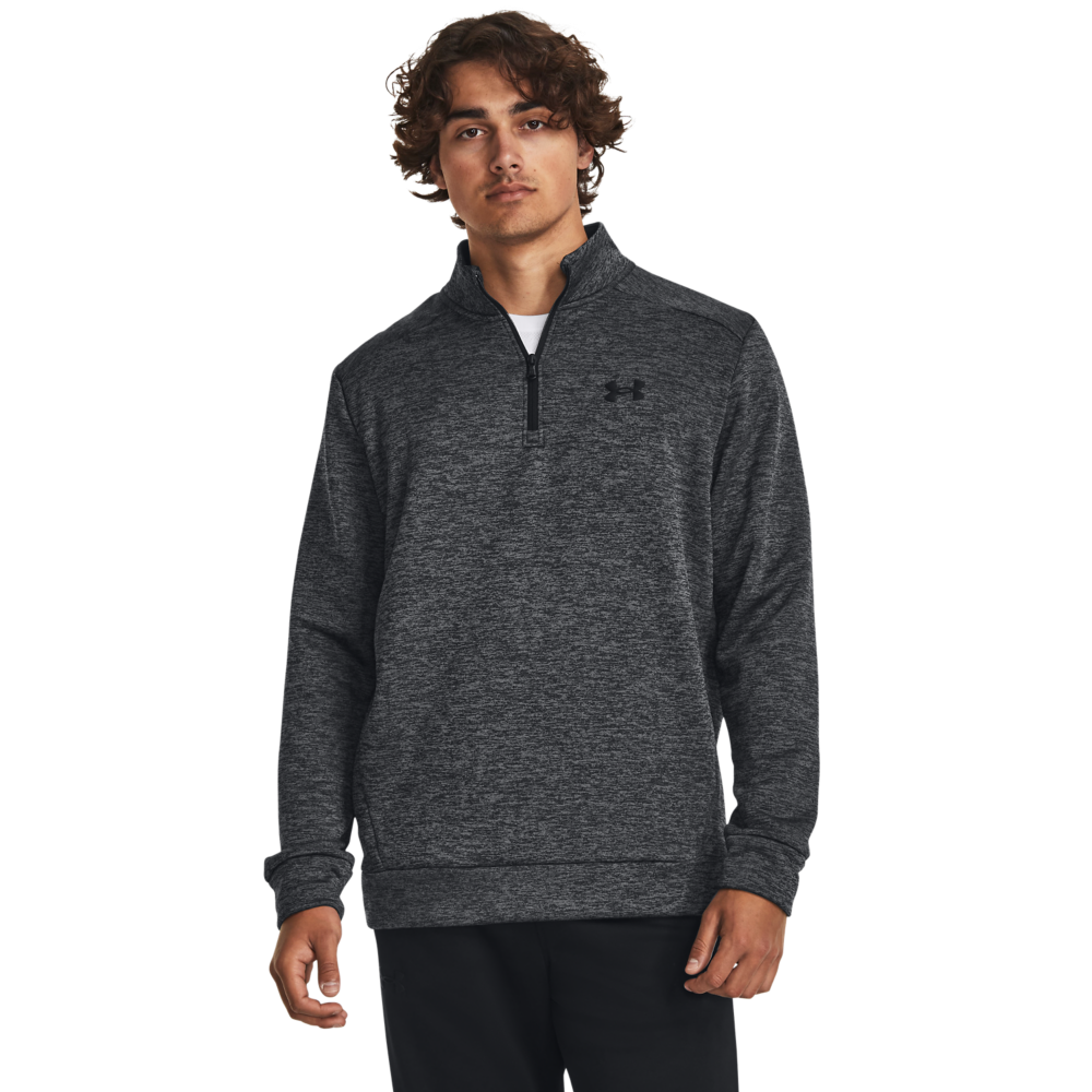 Under Armour Men's Armour Fleece Twist 1/4-Zip - GREY Thumbnail View 1
